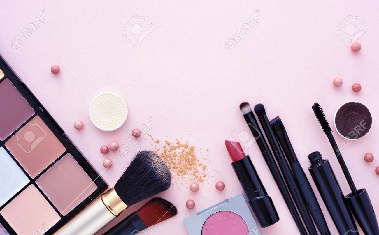 1300x810 Free download Makeup Brush And Decorative Cosmetics On A Pastel Pink Background [] for your Desktop, Mobile & Tablet. Explore Cosmetics Background. Cosmetics Wallpaper, Benefit Cosmetics Wallpaper, Tarte Cosmetics Wallpaper, Desktop