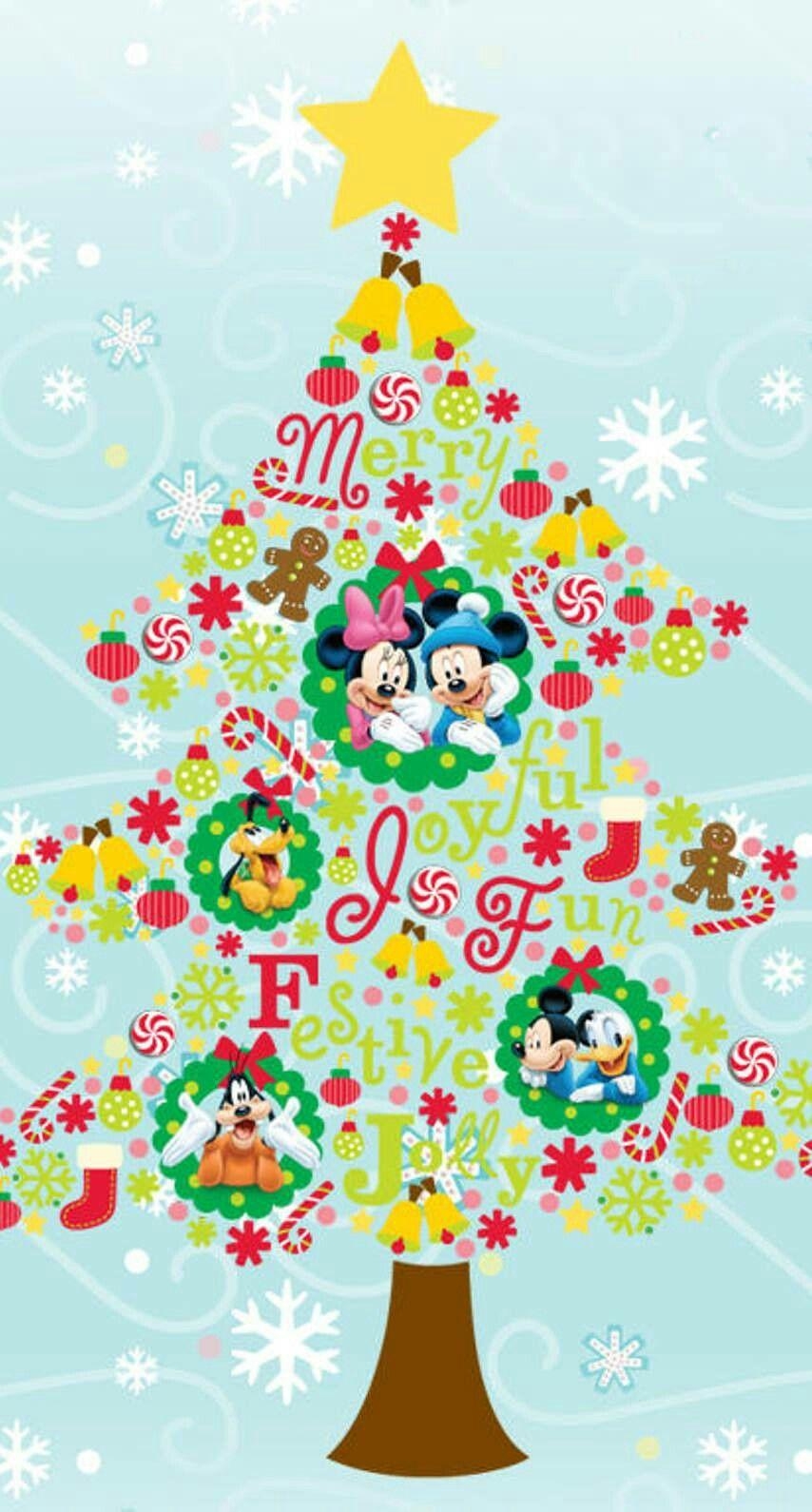 860x1590 ⛄Merry Christmas❤ #Disney. Mickey mouse christmas tree, Mickey mouse christmas, Disney christmas, Phone