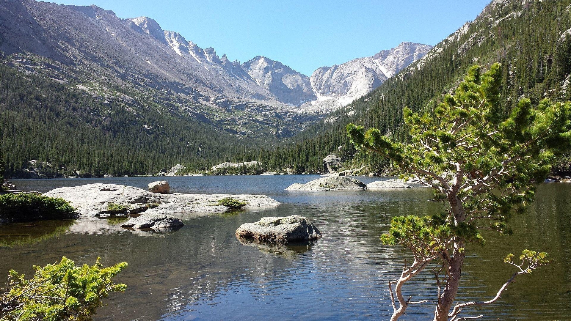 1920x1080 Mills Lake, Rocky Mountain National Park, CO [OC] [, Desktop