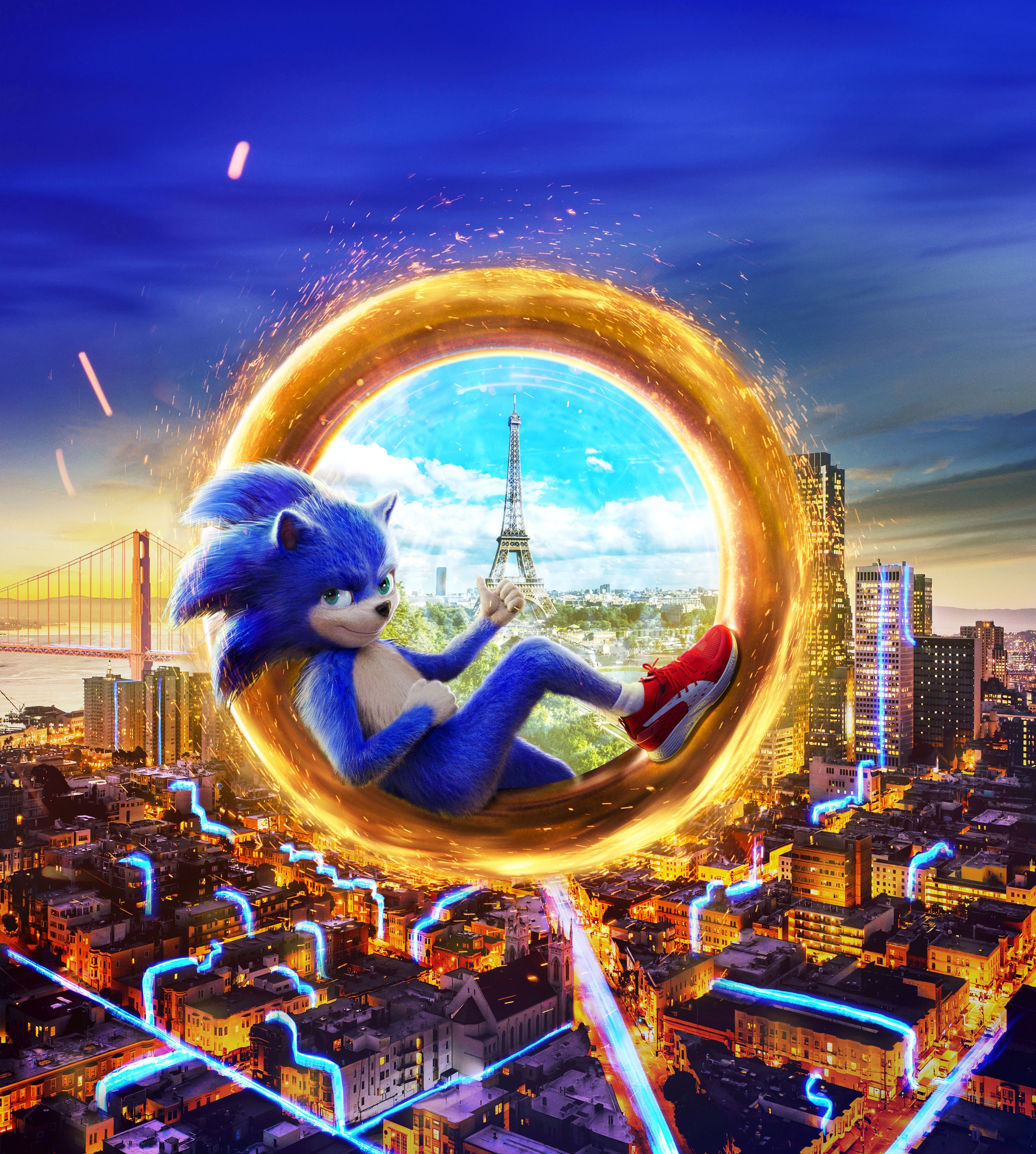 3840x4280 Wallpaper Sonic the Hedgehog, Animation, 4K, Movies, Phone