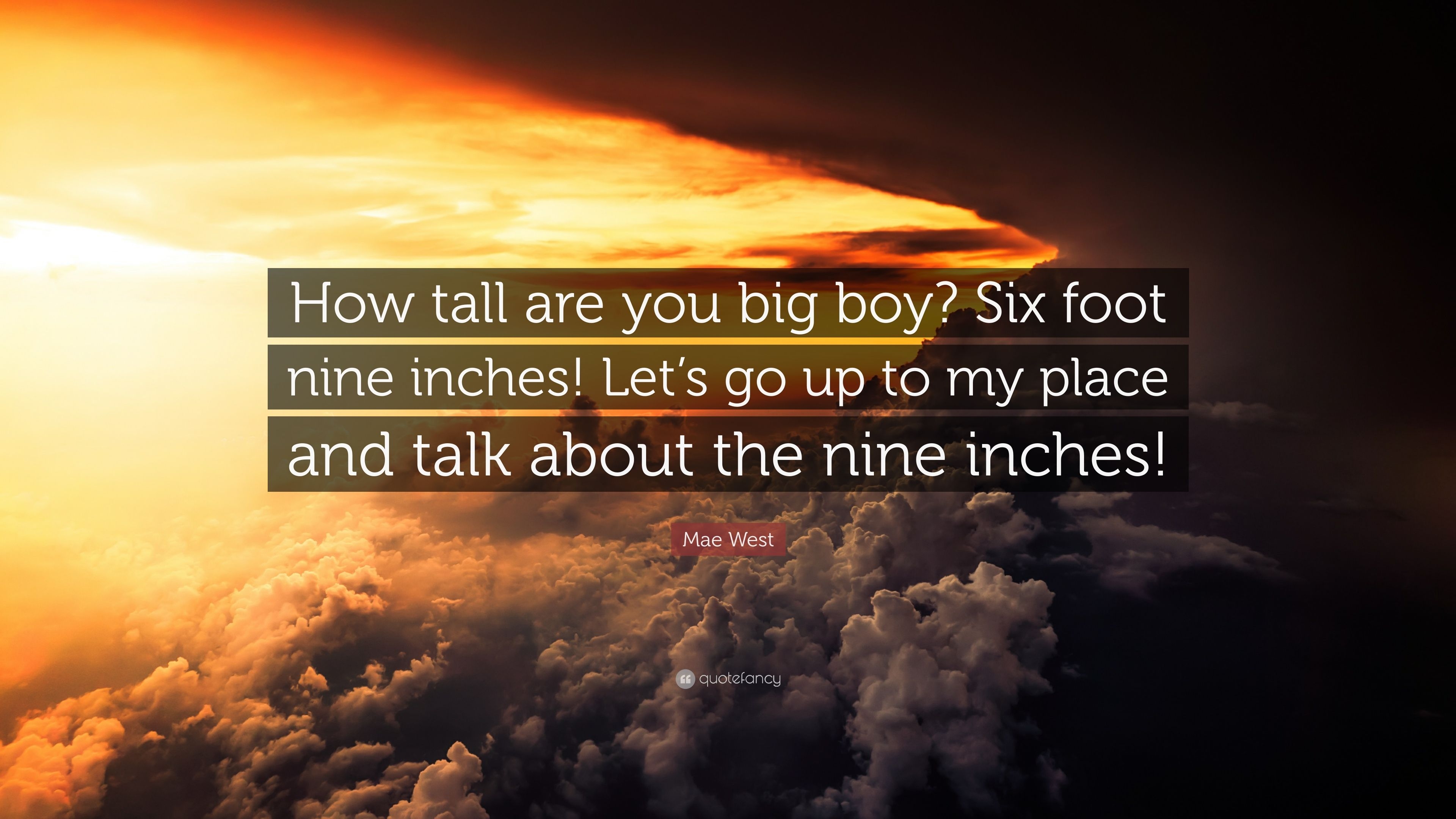 3840x2160 Mae West Quote: “How tall are you big boy? Six foot nine inches, Desktop