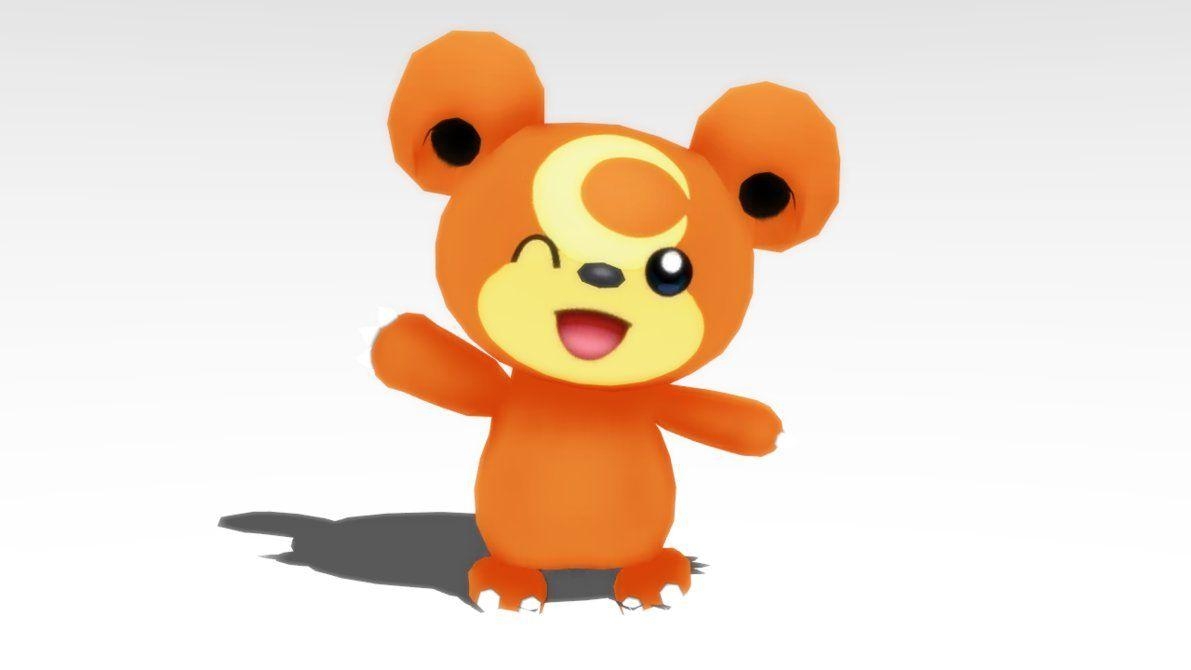 1200x670 MMD Pokemon Teddiursa Model DL, Desktop