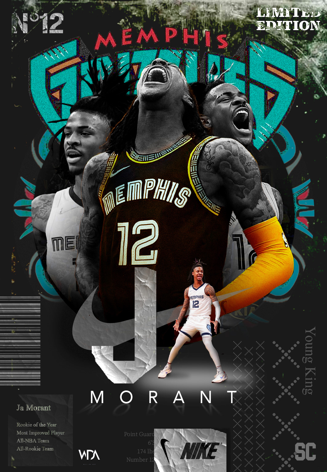 1070x1540 Ja Morant, Phone