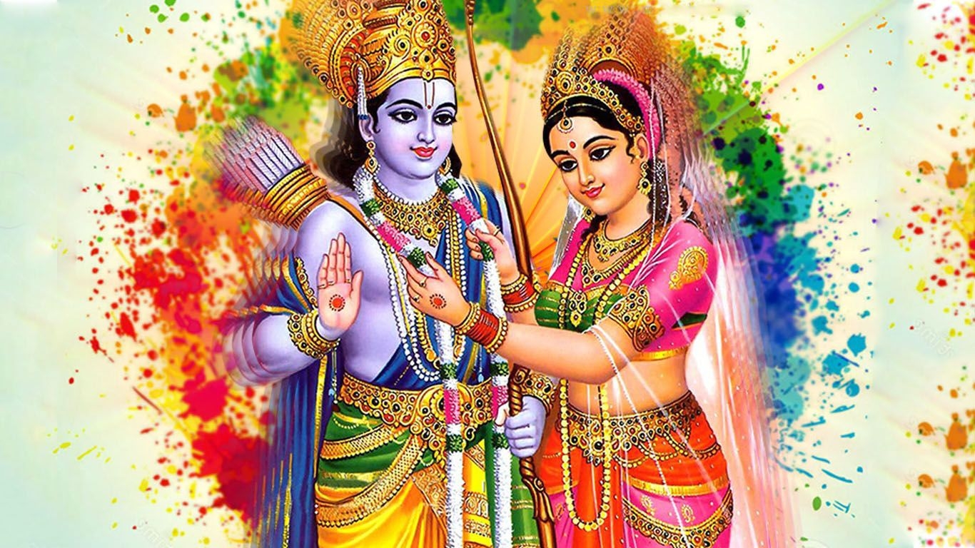 1370x770 Ram Sita Image HD. Hindu Gods and Goddesses, Desktop