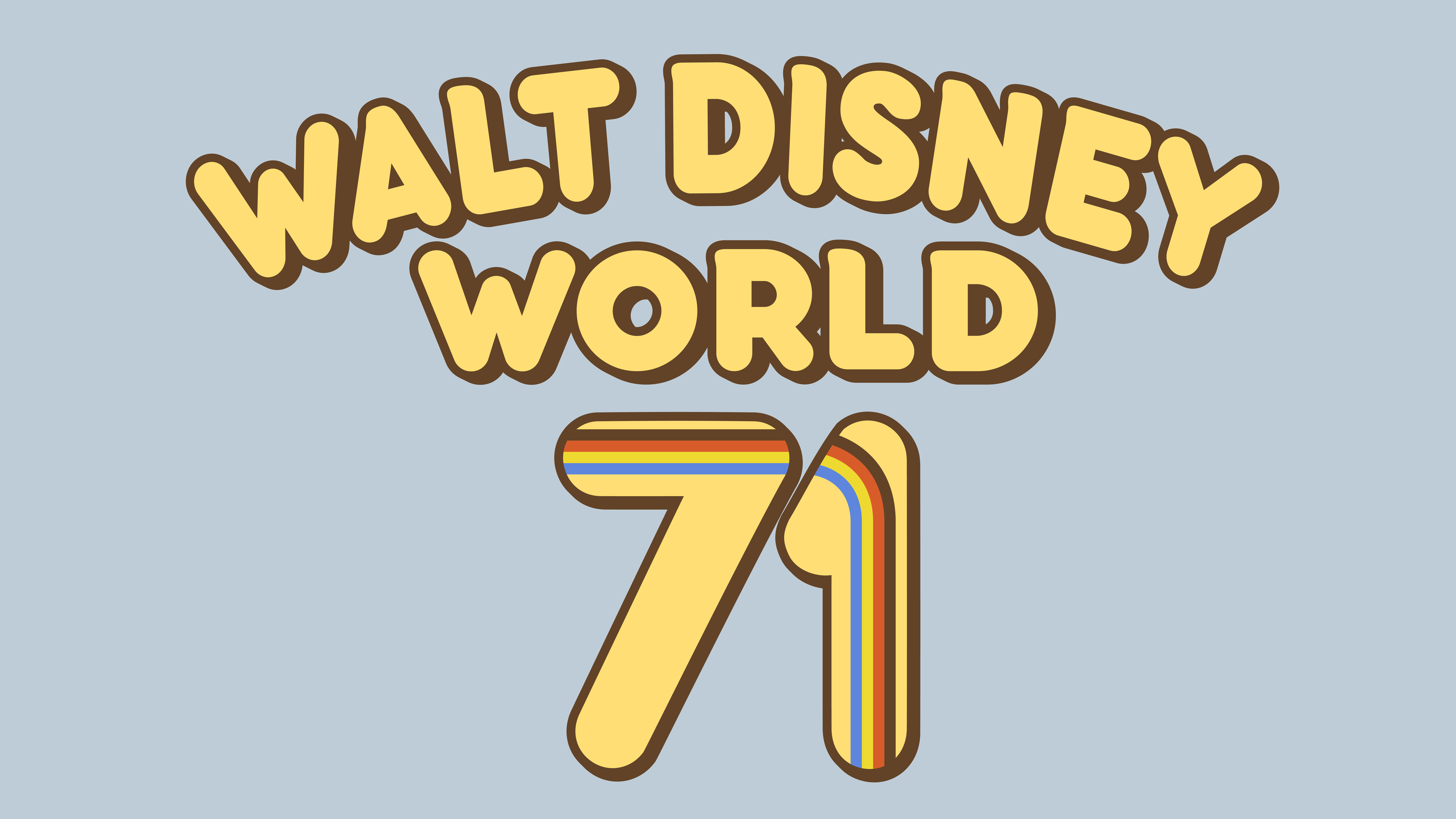 4100x2310 Vintage Walt Disney World '71 Wallpaper Based Off Of A T Shirt They Sell, Desktop