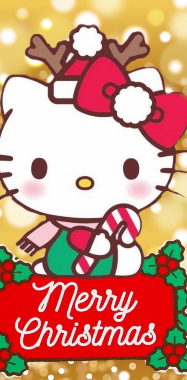 630x1280 hello kitty xmas wallpaper, Phone