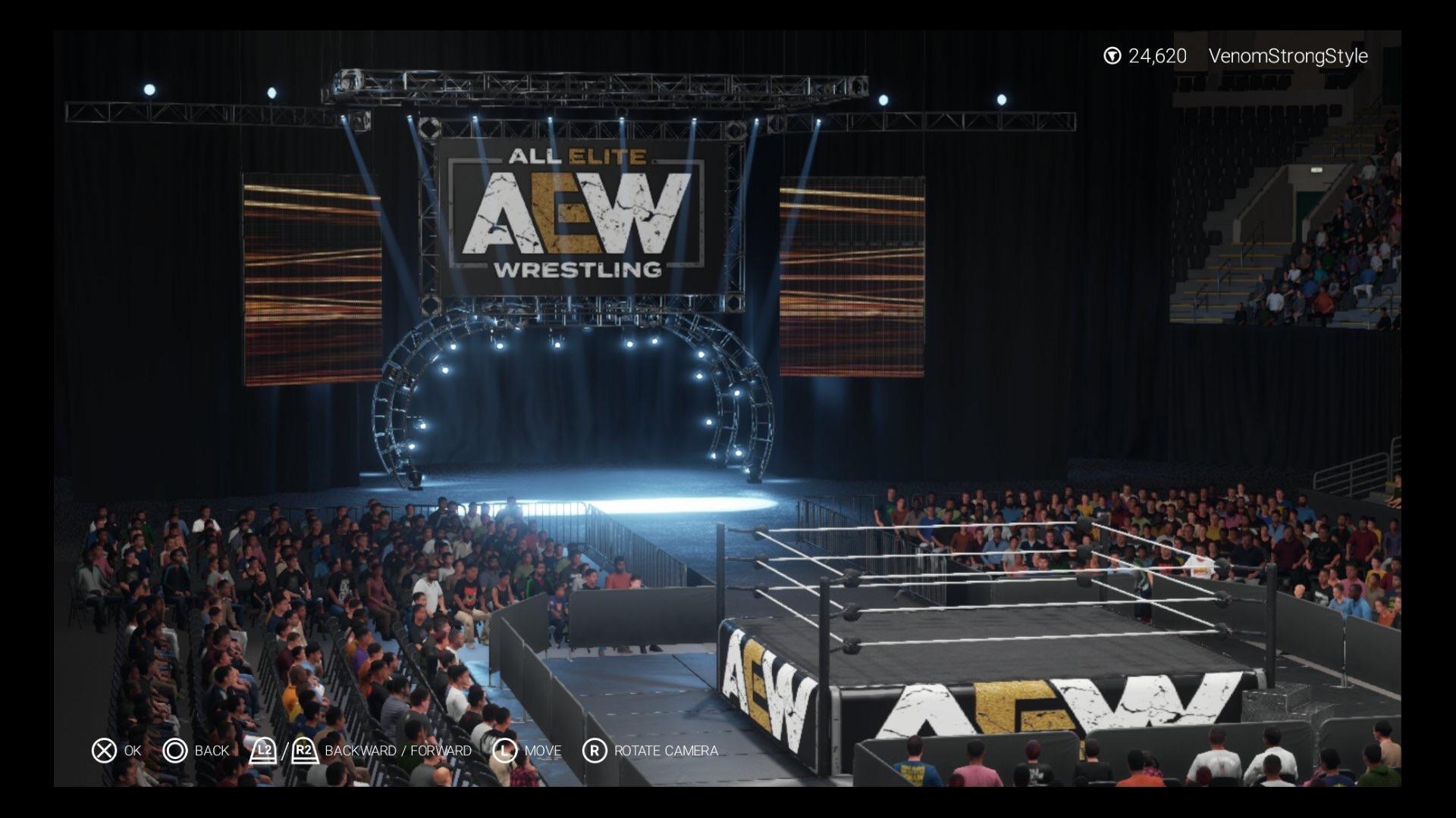 1920x1080 Custom ALL ELITE WRESTLING arena up on PS4 CC now!, Desktop