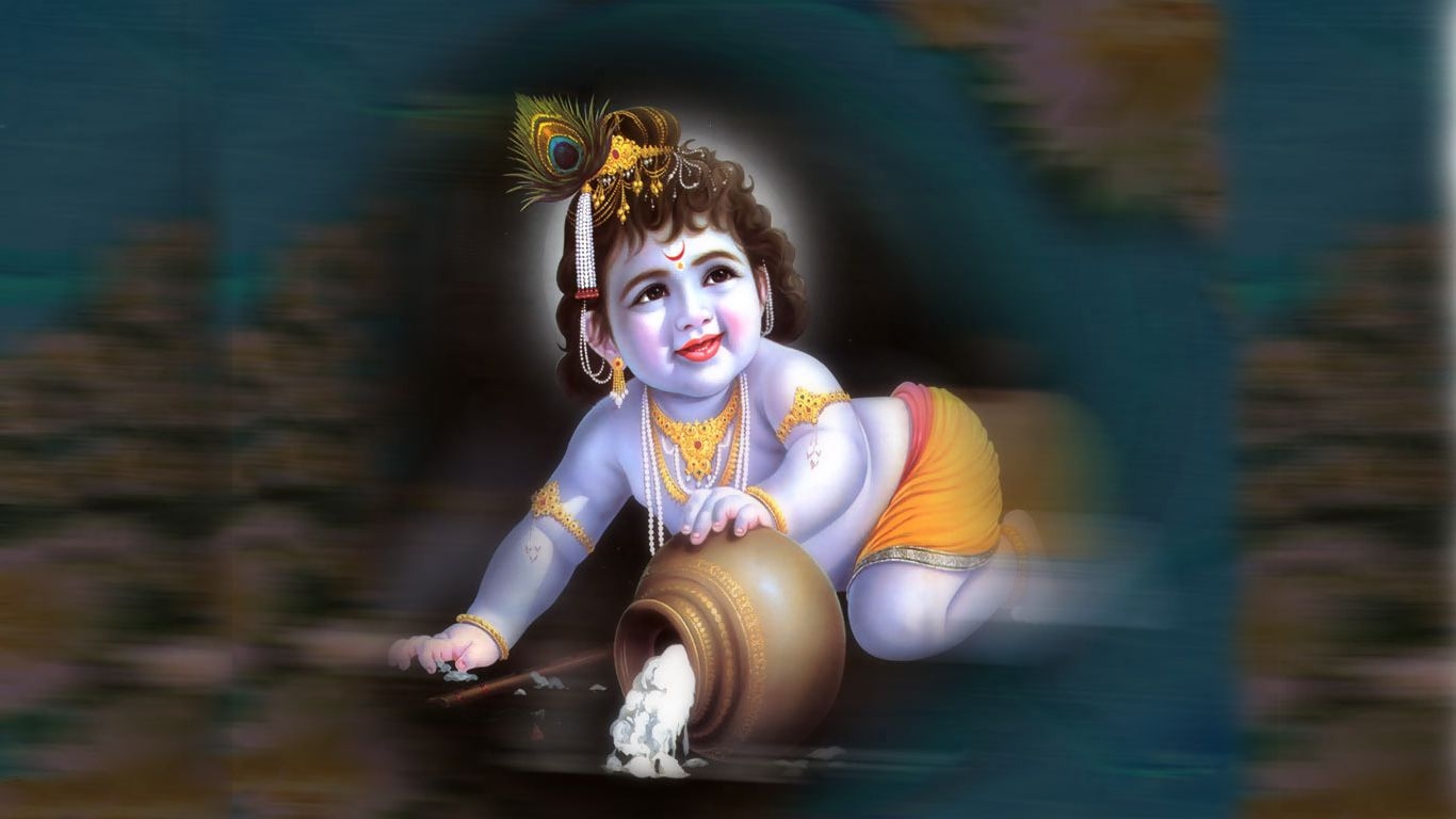 1370x770 Wallpaper Shri Krishna God Sacred Lord HD, Desktop