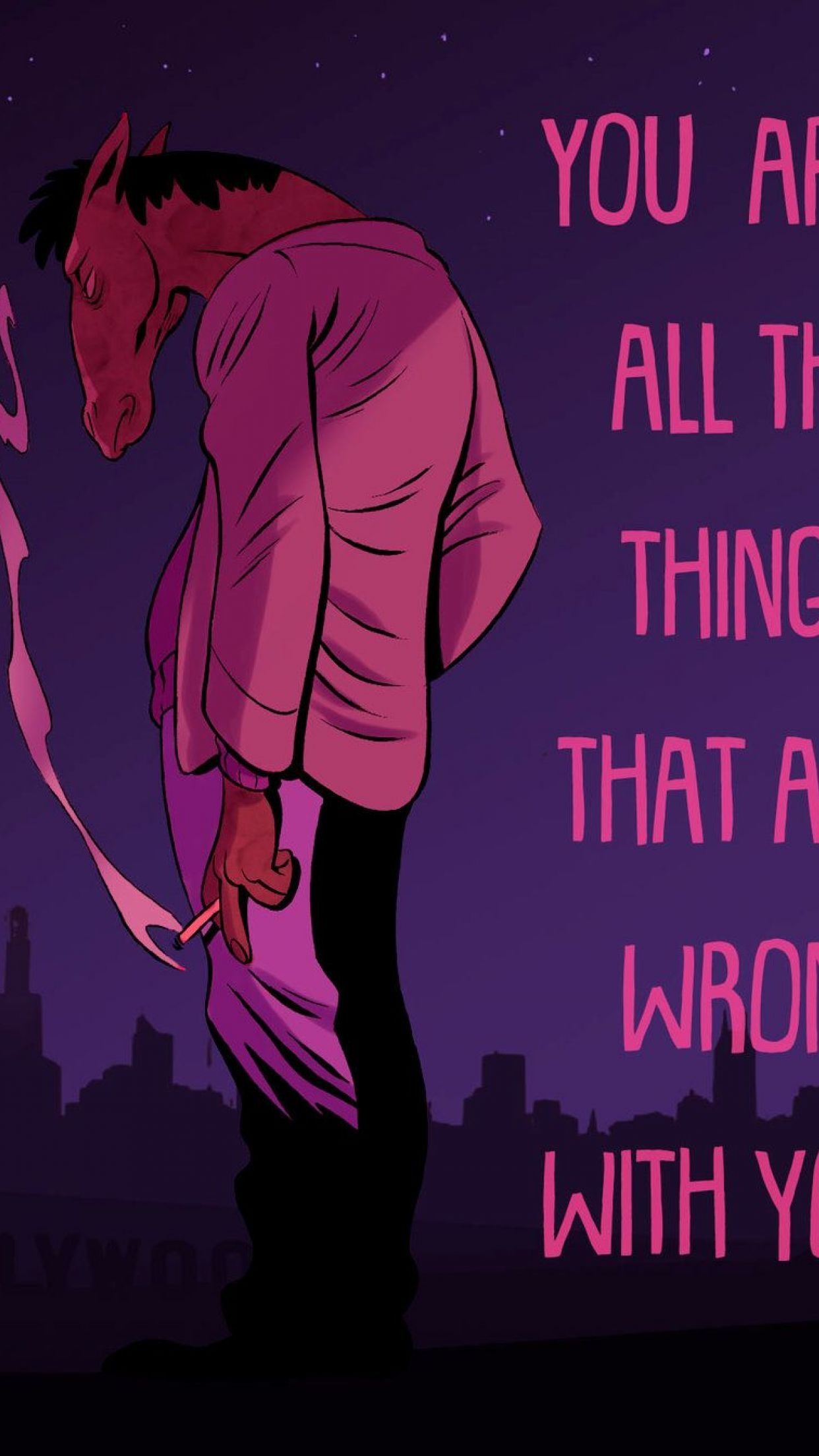 1250x2210 You are all the things that are wrong with you Wallpaper Horseman Wallpaper, Phone