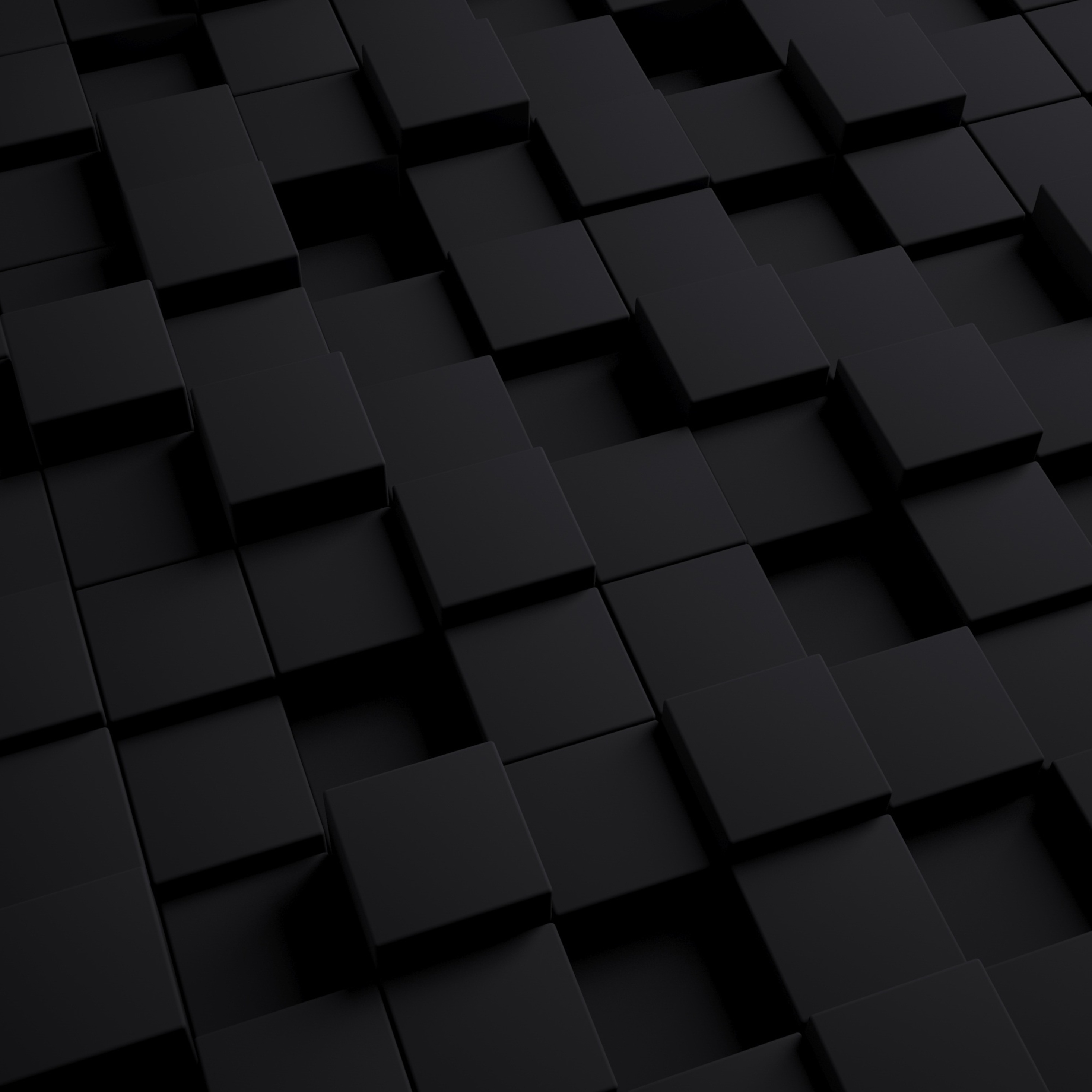 2940x2940 3D Black Cube iPad Pro Retina Display HD 4k Wallpaper, Image, Background, Photo and Picture, Phone