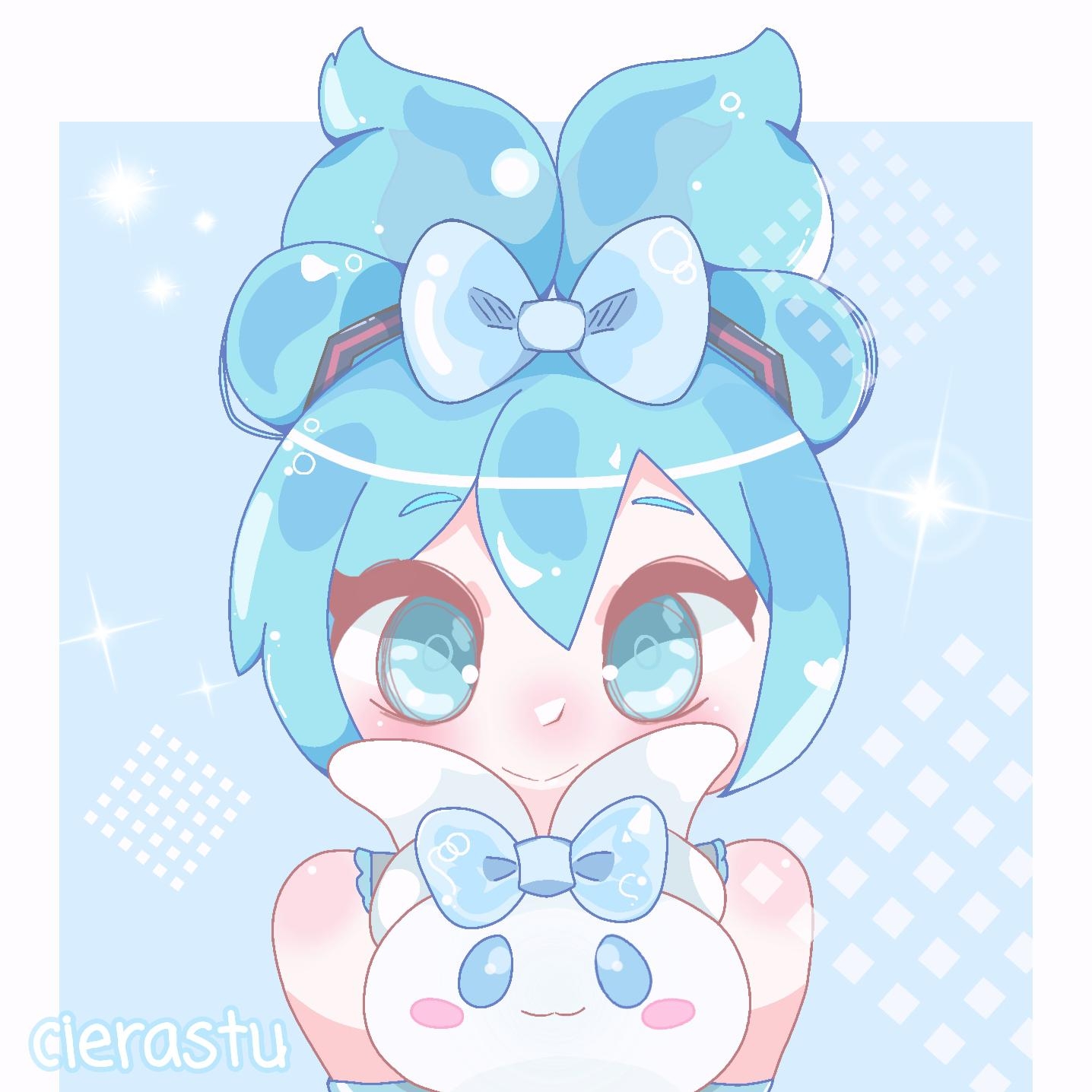 1440x1440 Miku × Cinnamoroll ♡, Phone