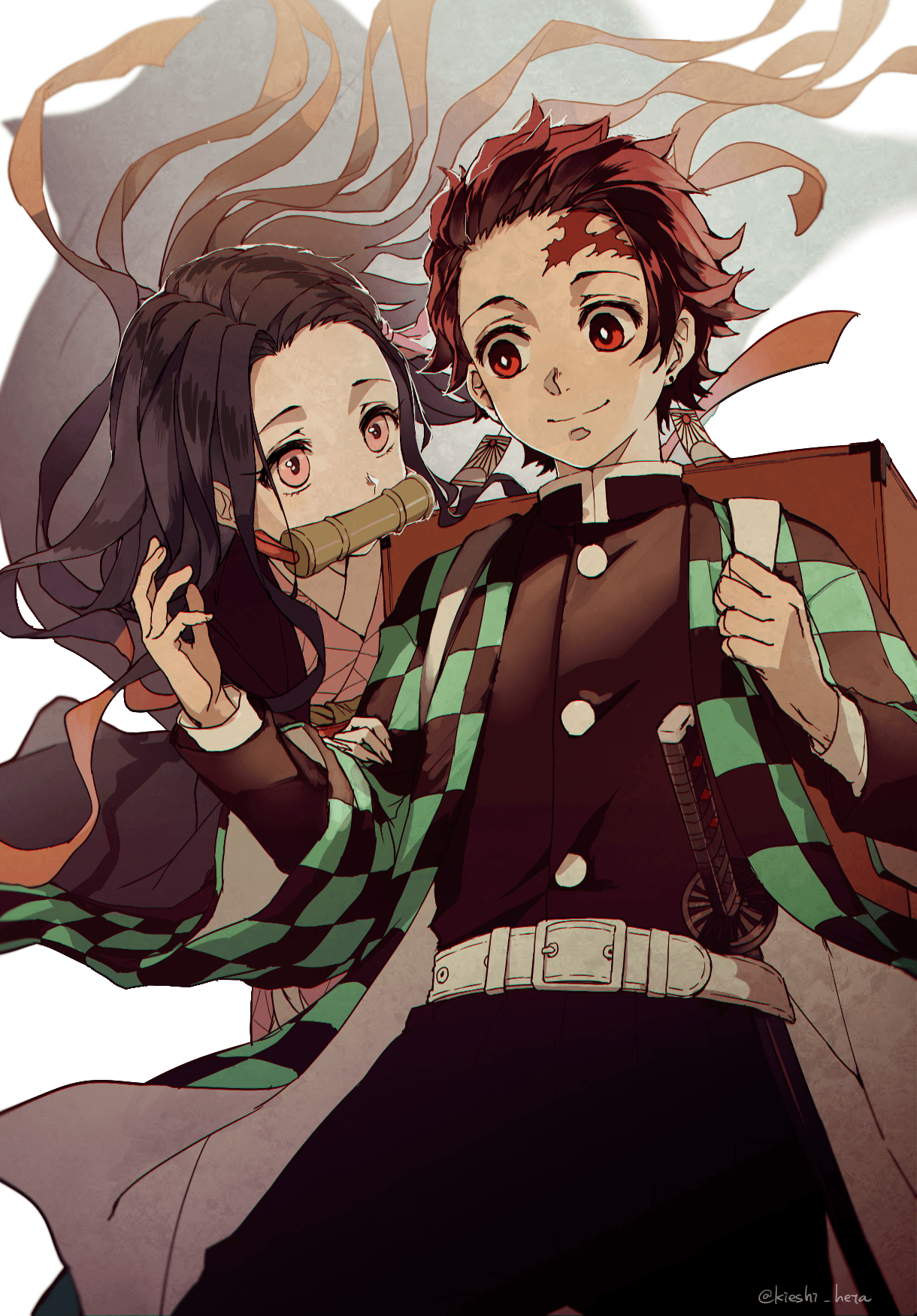 1220x1750 Tanjiro and Nezuko Wallpaper Free Tanjiro and Nezuko Background, Phone