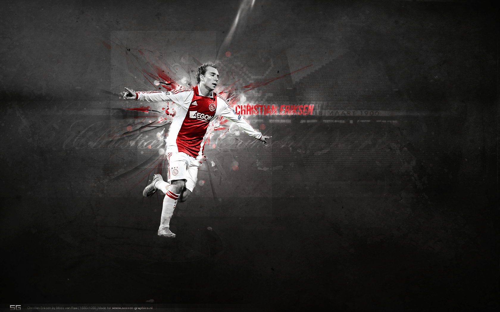 1680x1050 Christian Eriksen, Desktop