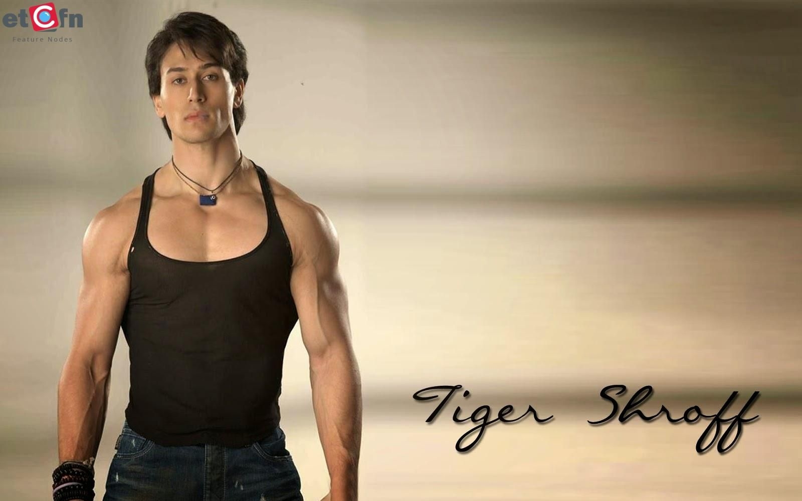 1600x1000 Tiger Shroff HD Wallpaper And Biography- etcfn.com. Tiger shroff, Bollywood actors, Basic tank top, Desktop