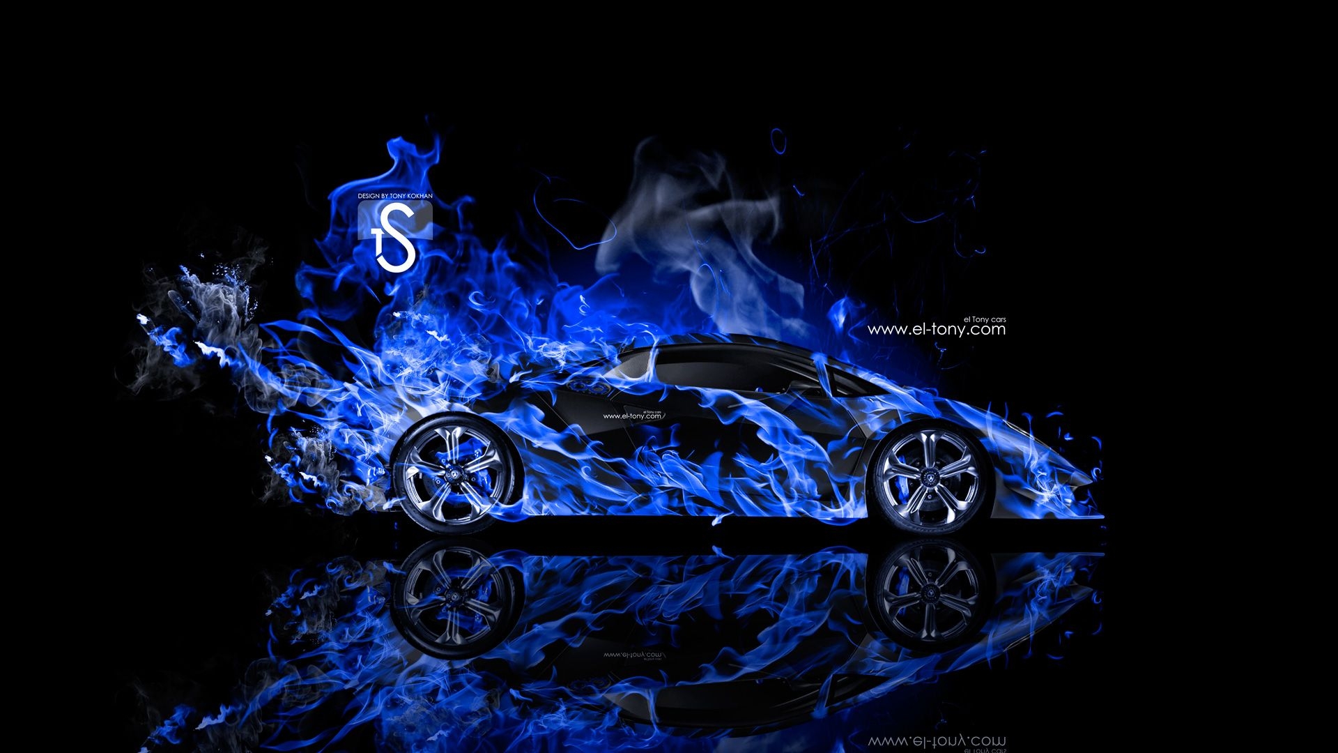 1920x1080 Black And Blue Lamborghini Wallpaper 1 Free HD Wallpaper And Blue Car, Desktop