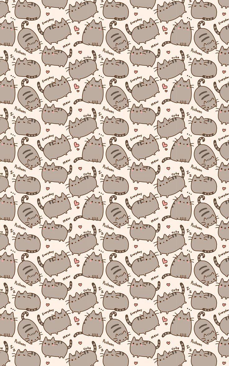 740x1180 Pusheen the Cat Wallpaper. Mimi et chou. Cats, Cat, Phone