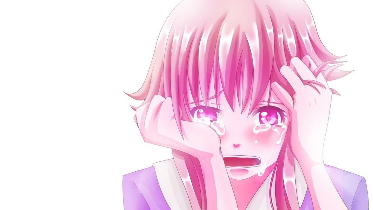 1250x700 Anime crying girl pink hair wallpaperx900, Desktop