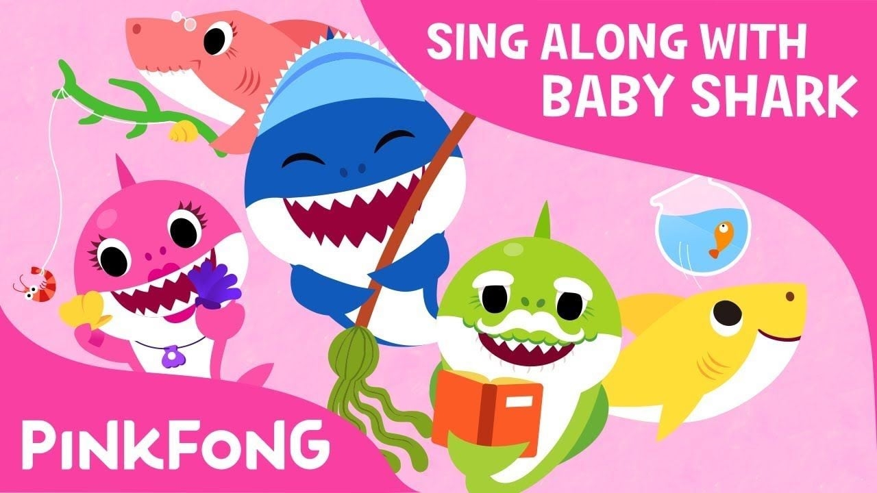 1280x720 Free download The Shark Family Sing along with baby shark Pinkfong, Desktop