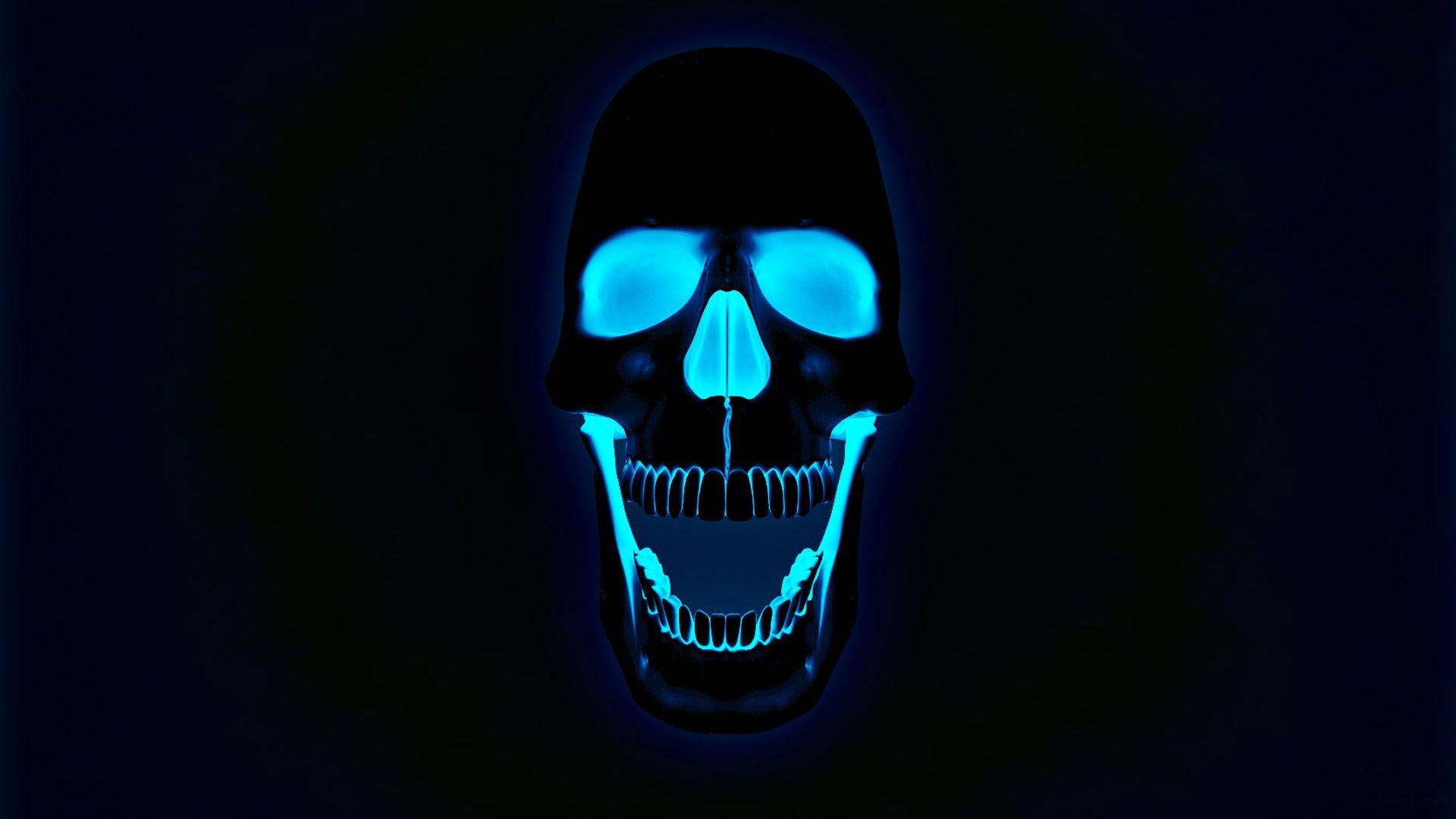 1920x1080 Glowing neon skull wallpaper. Wallpaper. Skull, Desktop