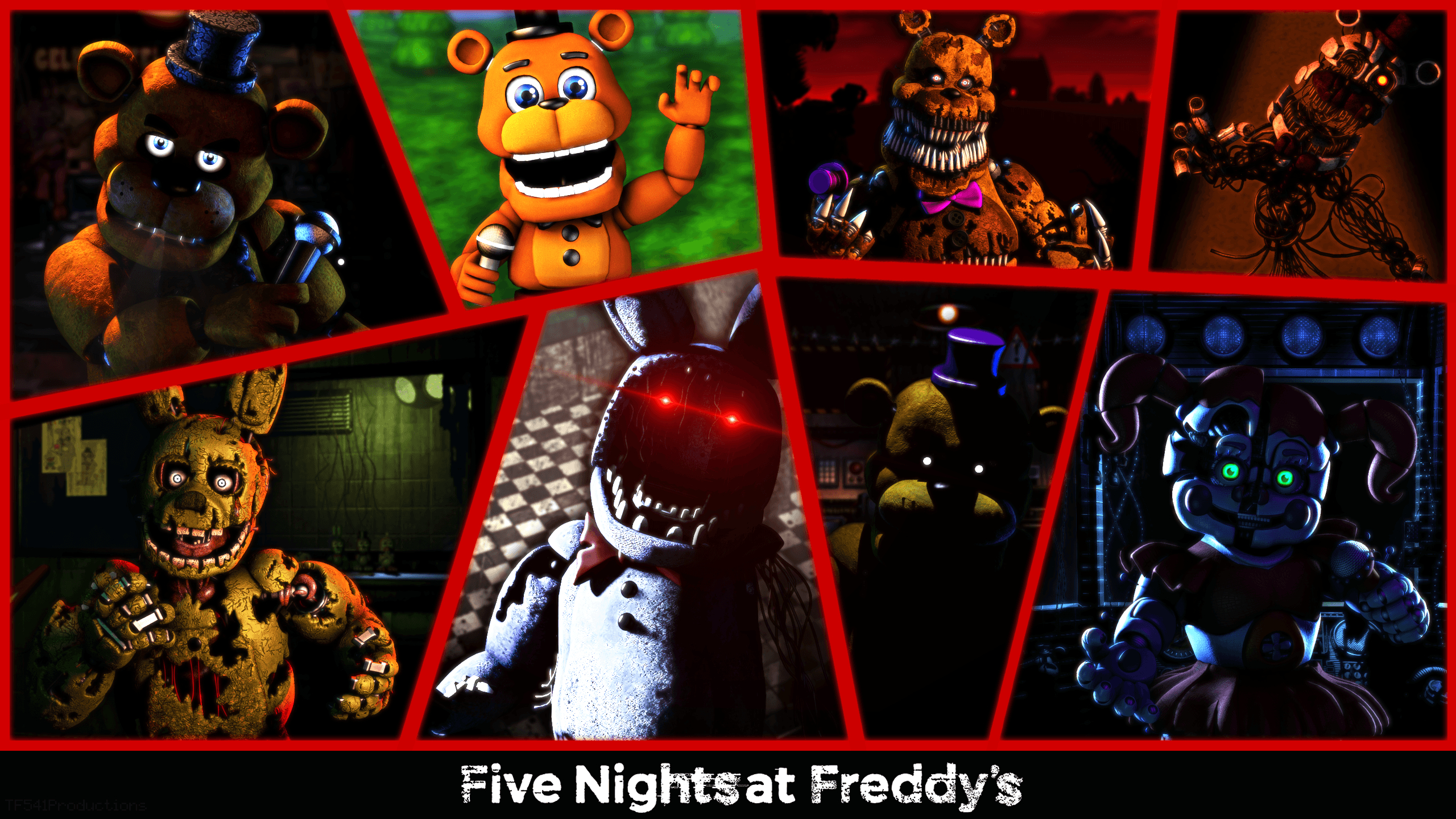 2560x1440 FNaF Anniversary Wallpaper [SFM] Inspired by: u, Desktop