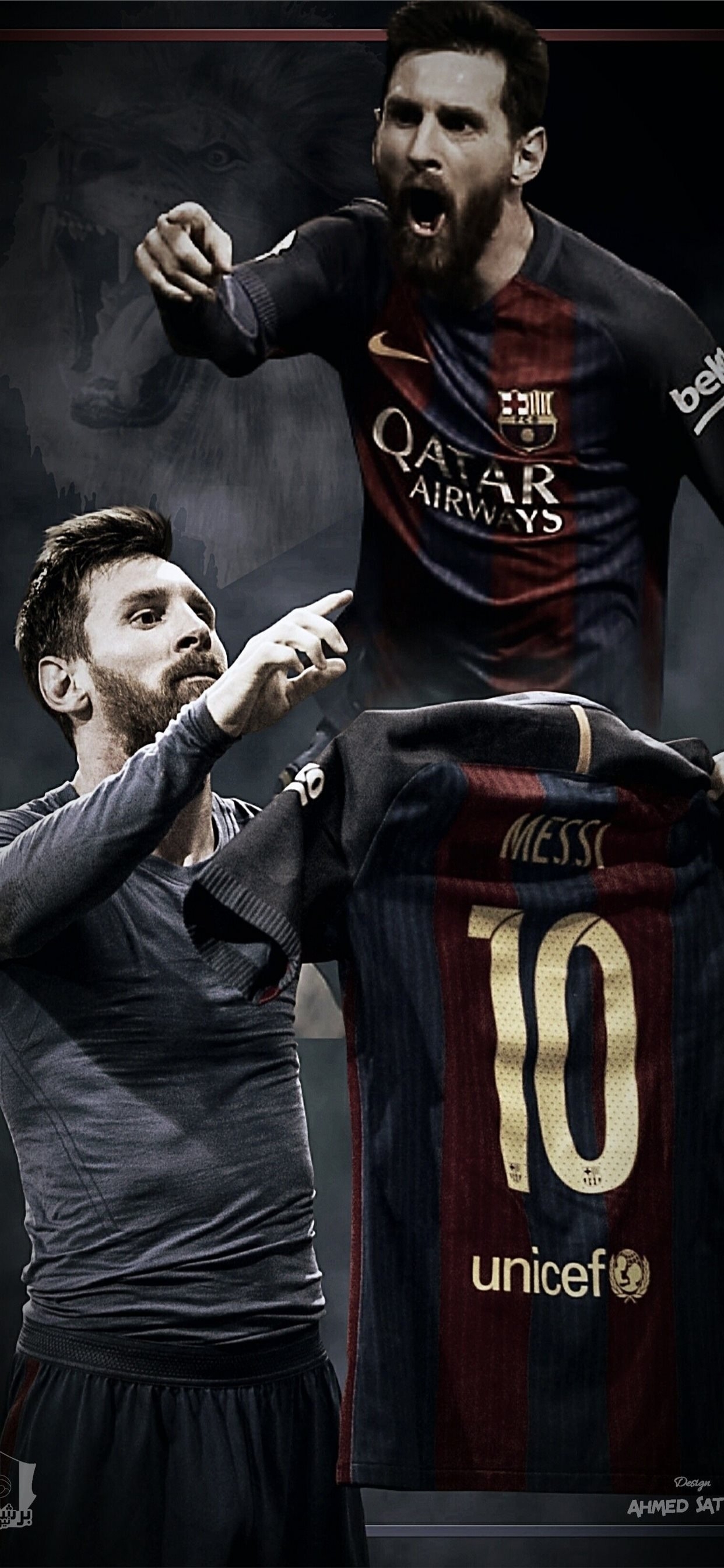 1250x2690 Cristiano Ronaldo vs Messi 2018 iPhone 11 Wallpaper Free Download, Phone