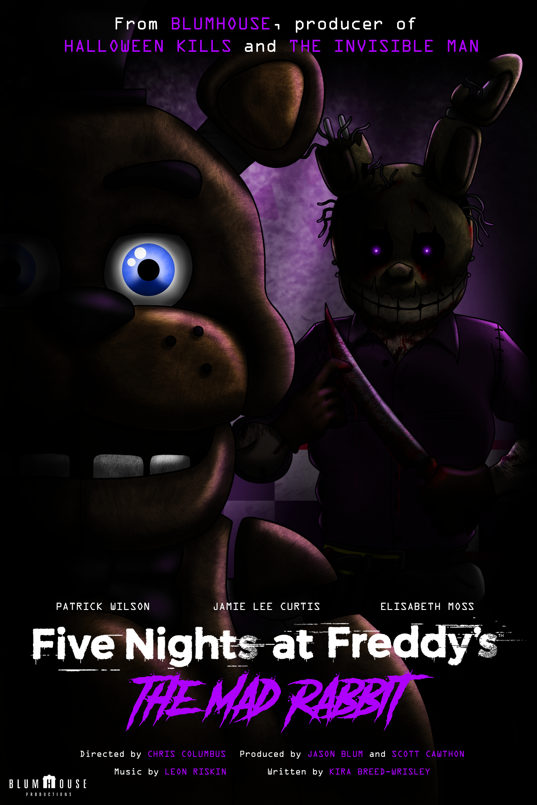 1730x2600 Fan Made FNaF Movie Poster 3, Phone