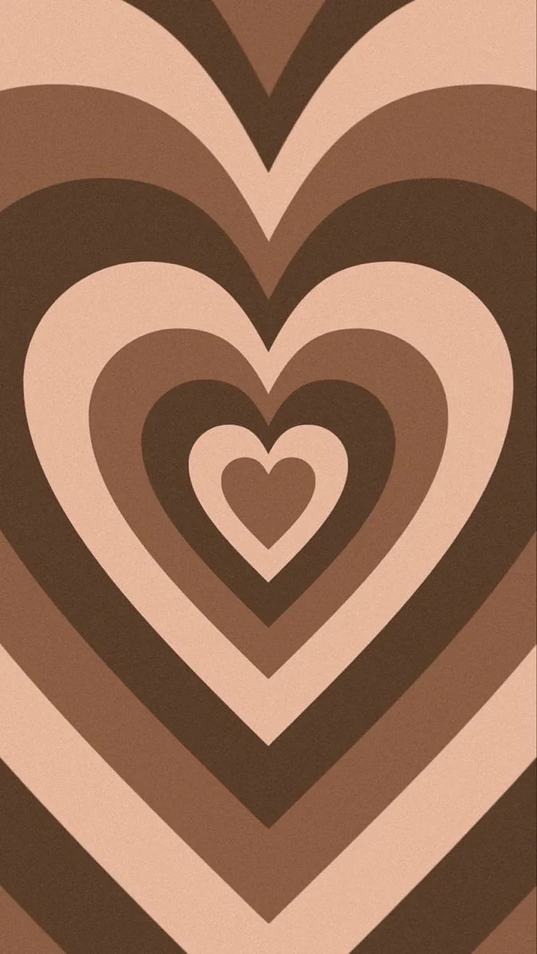 1090x1920 Brown Heart Wallpaper, Phone