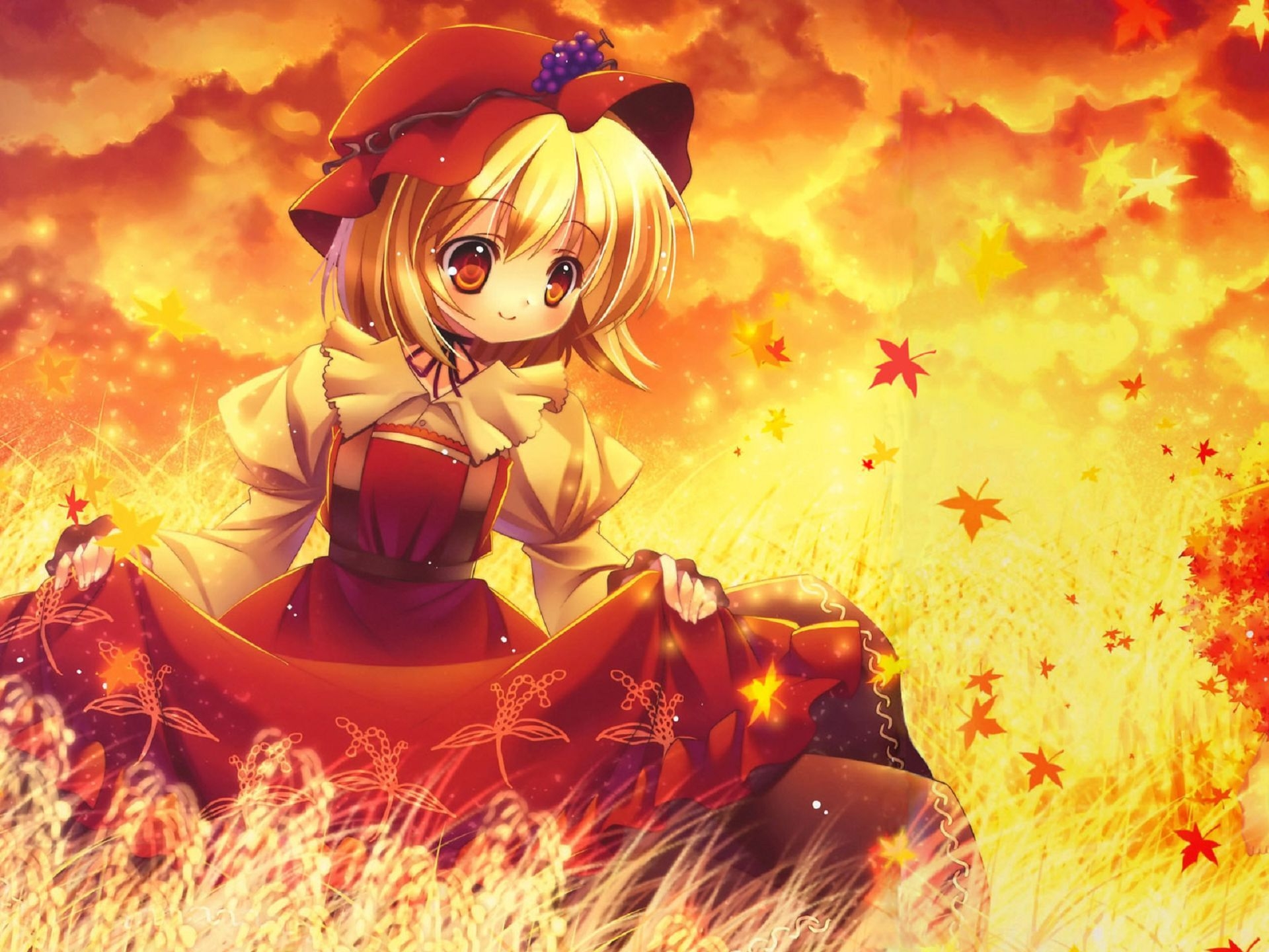 1920x1440 Autumn Anime, High Definition, High Quality, Widescreen, Desktop