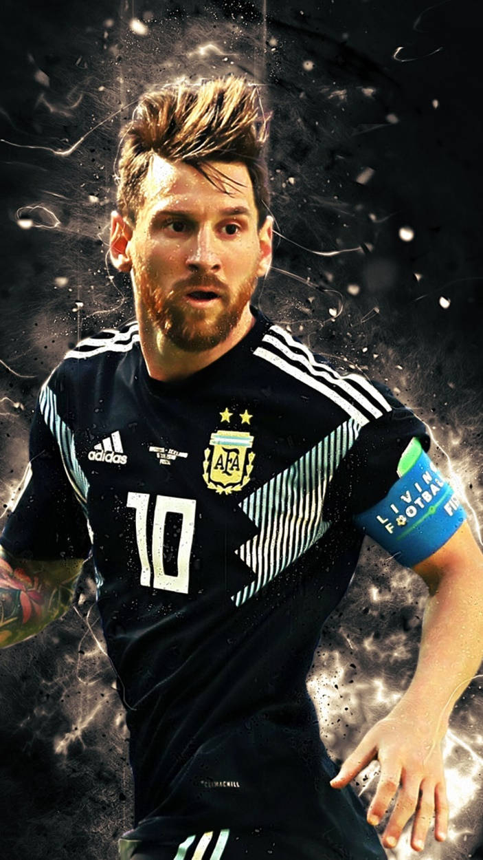 710x1250 Download Messi Argentina Aesthetic White Wallpaper, Phone