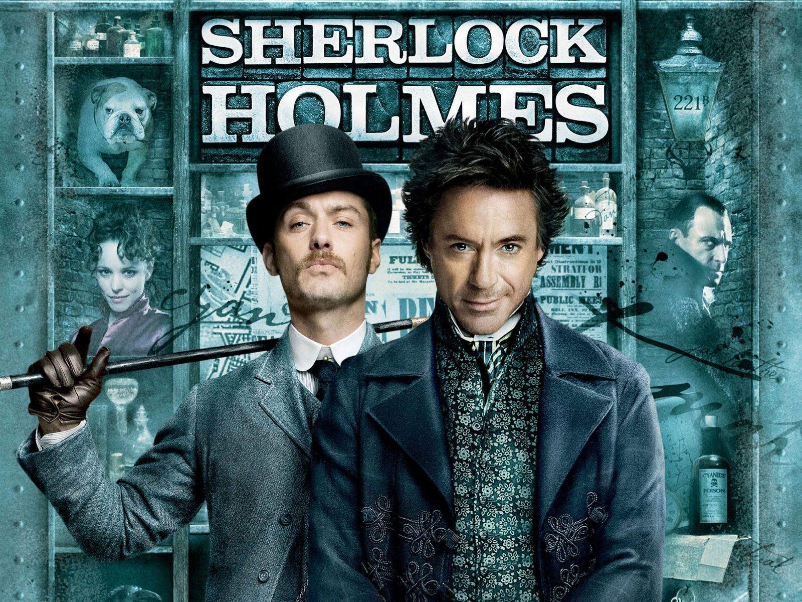 1600x1200 Sherlock Holmes Movie Poster Wallpaper, Desktop