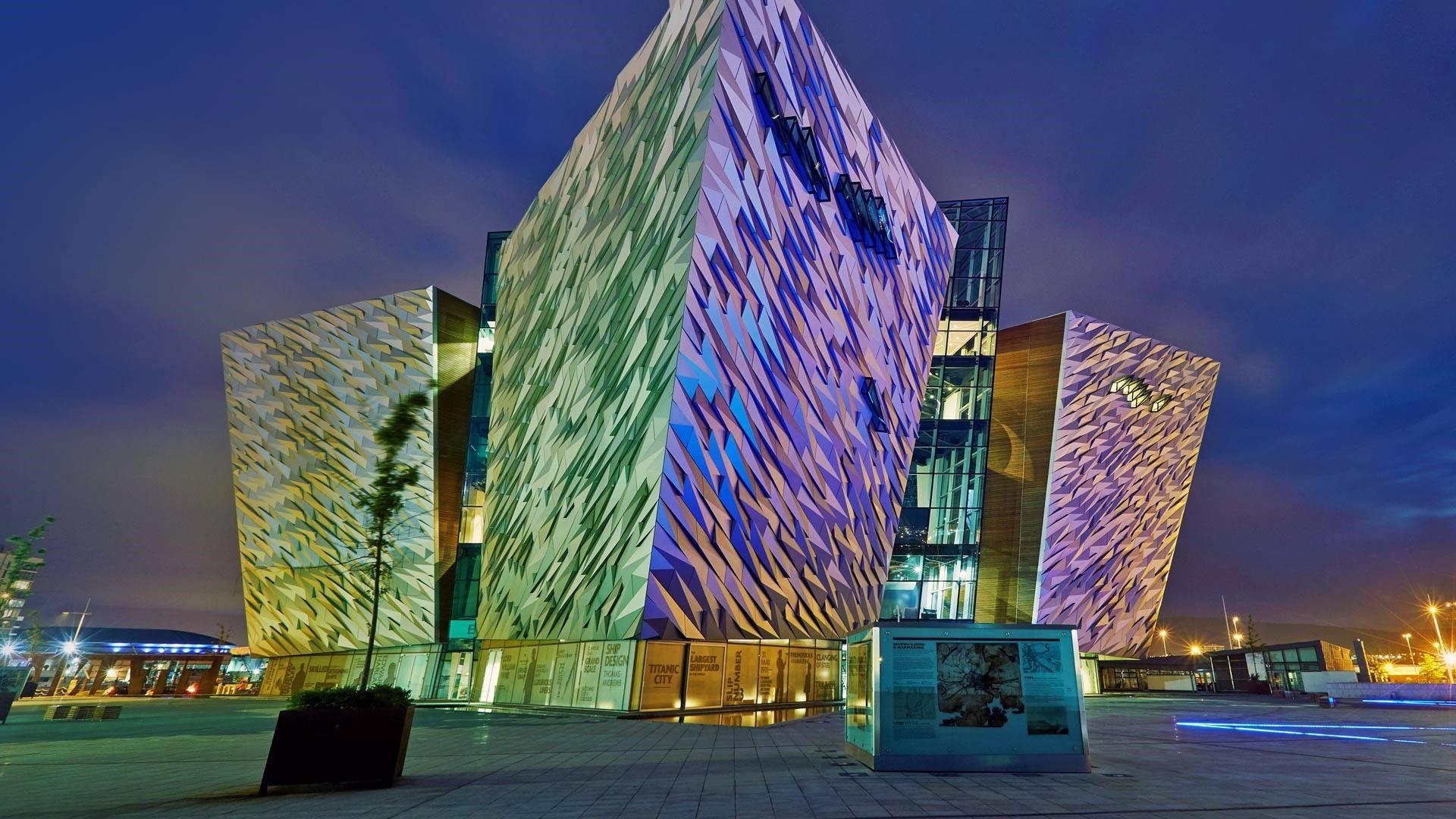 1920x1080 Titanic Belfast, a maritime museum in Belfast, Northern Ireland, Desktop