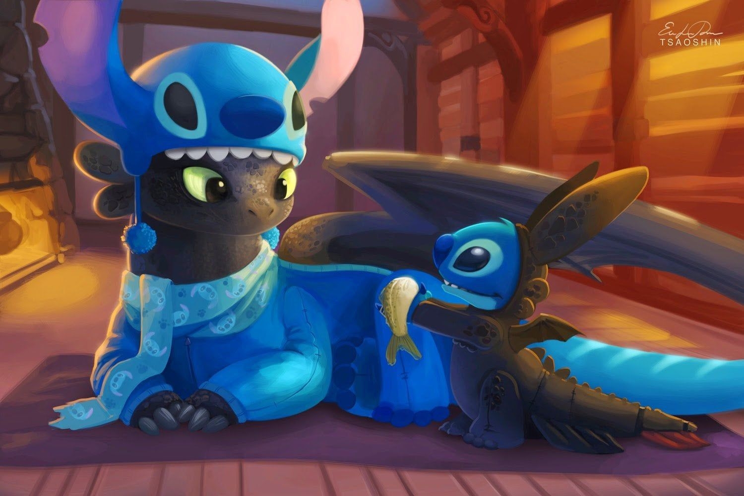 1500x1000 Toothless and Stitch Wallpaper Free Toothless and Stitch Background, Desktop