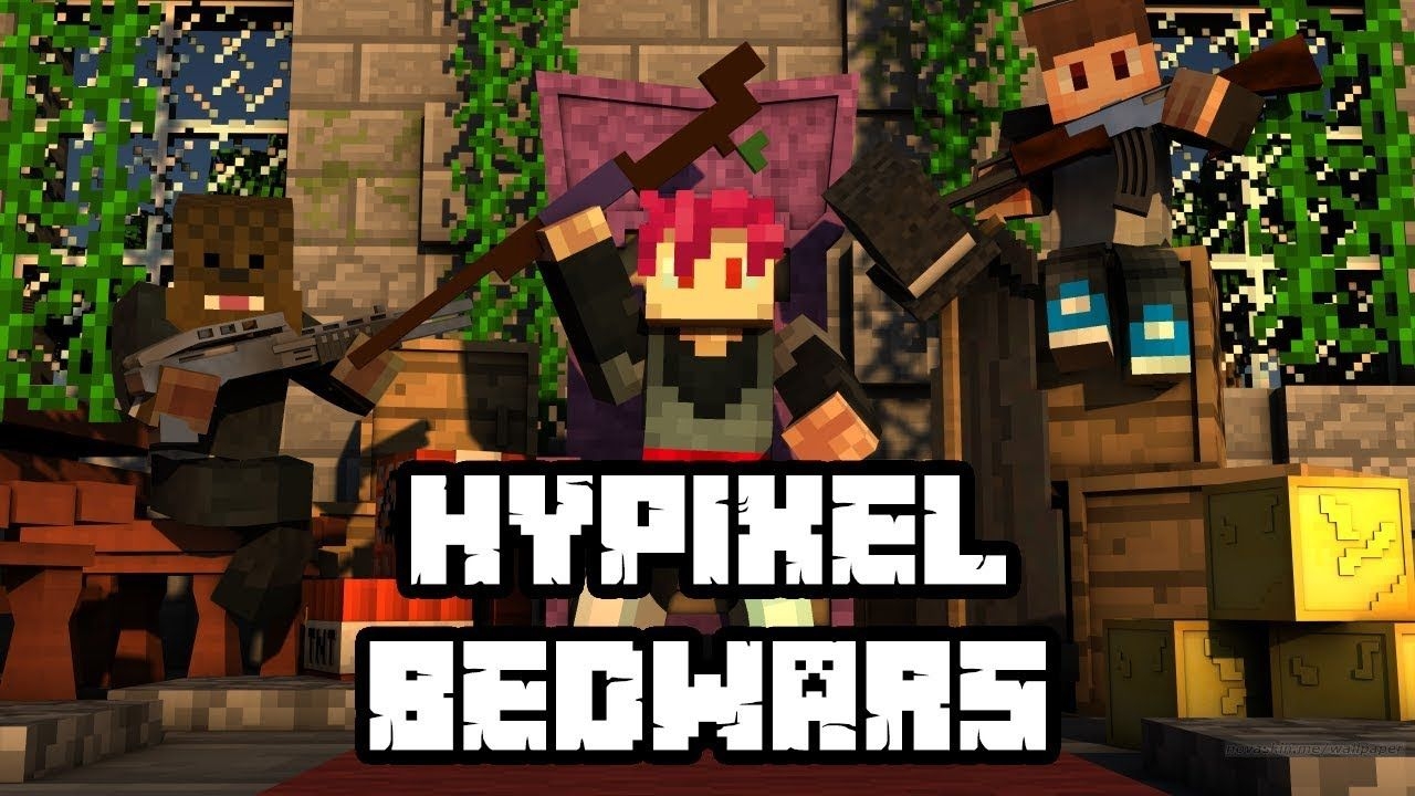 1280x720 Using Technoblade's Texture Pack To Get Views In Hypixel Bed Wars, Desktop