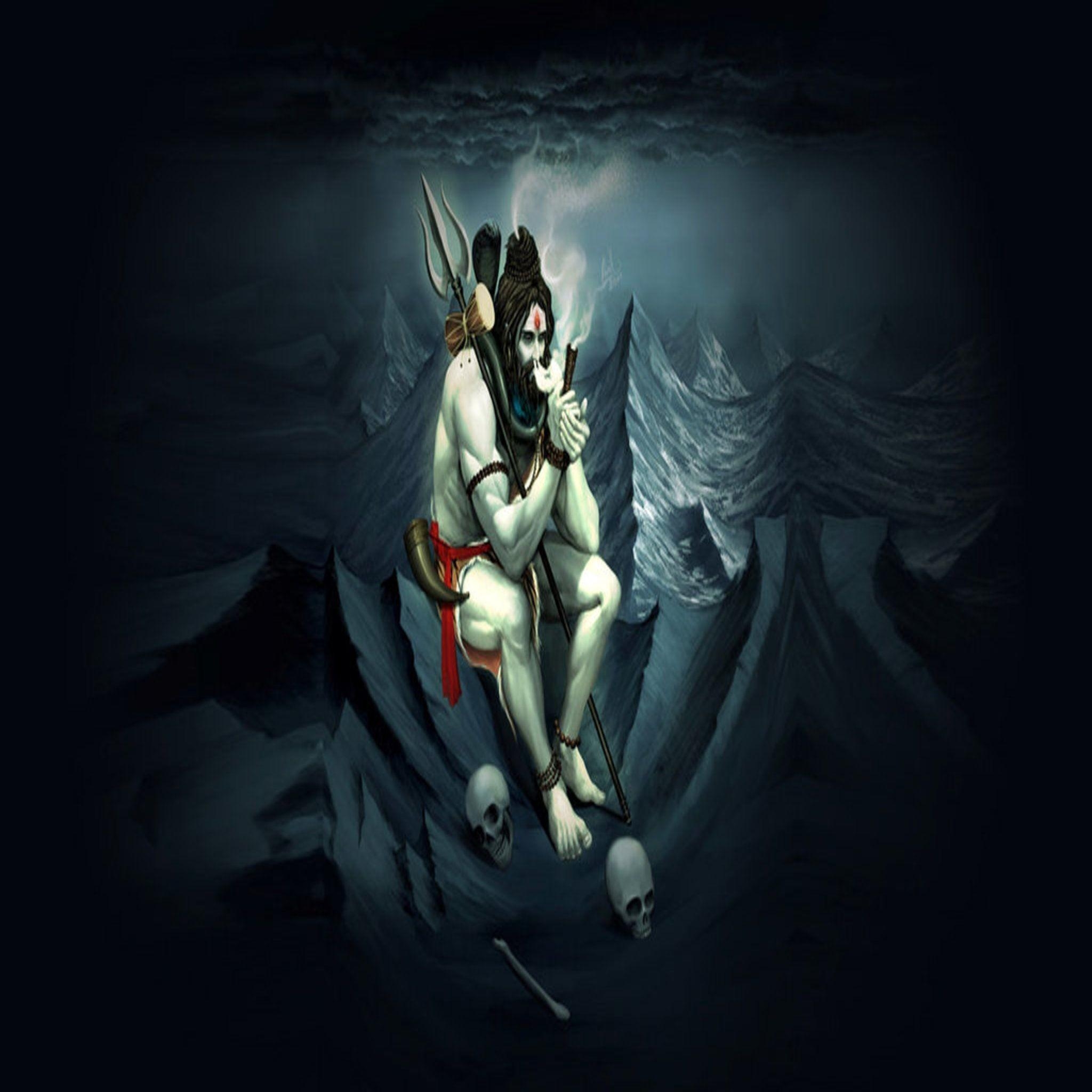 2050x2050 HD Shiva Wallpaper, Phone