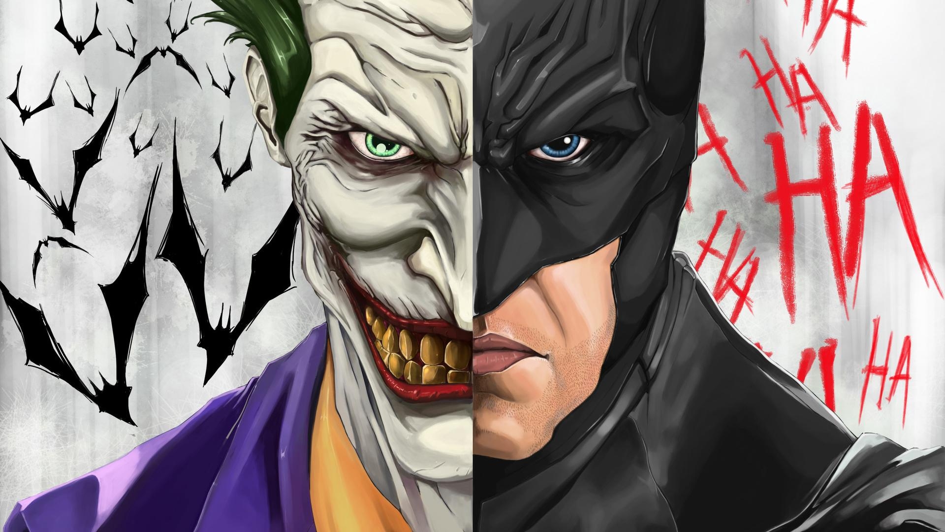 1920x1080 Joker And Batman Laptop Full HD 1080P HD 4k, Desktop