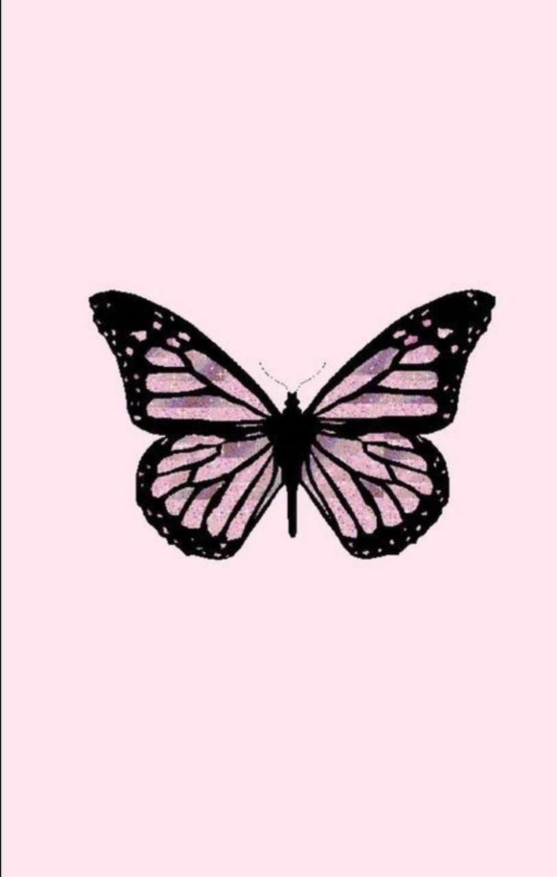 820x1280 Aesthetic Butterfly Wallpaper Pinkwalpaperlist.com, Phone