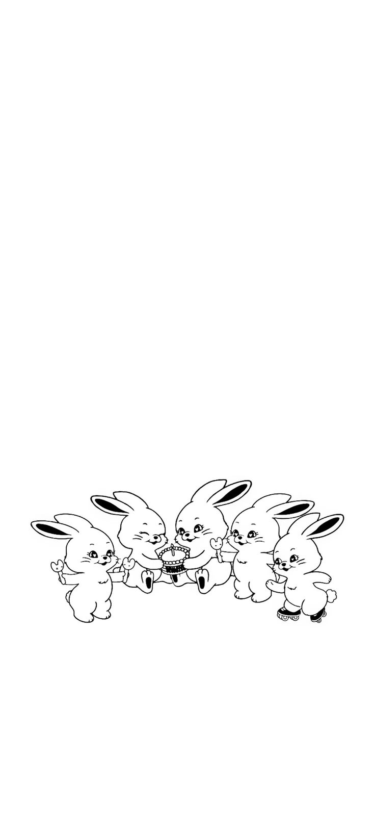 740x1640 Bunny wallpaper, iPhone background, Phone