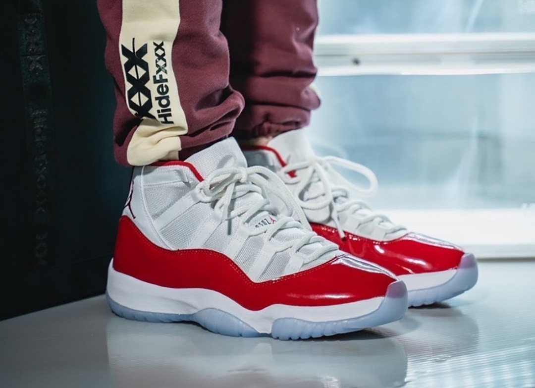 1080x790 Beauty Shots Of The Air Jordan 11 “Cherry” Cap And Kicks, Desktop