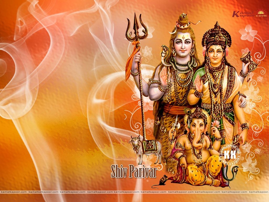 1030x770 Hd Shiva Parvati Ganesh, Desktop