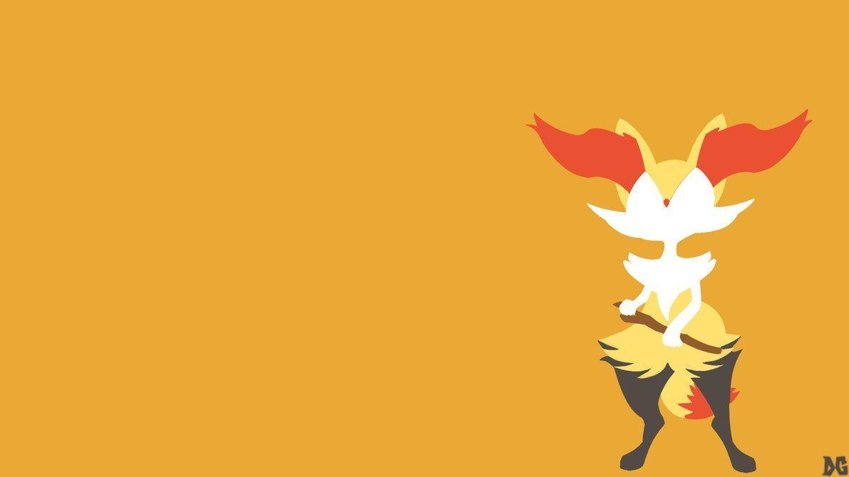 1200x670 Braixen Minimalistic Wallpaper, Desktop