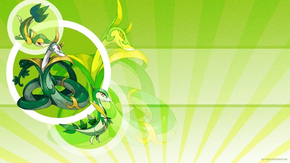 1200x670 Snivy, Servine and Serperior, Desktop