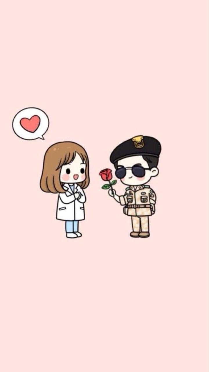 720x1280 Descendants Of The Sun Cartoon Wallpaper, Phone