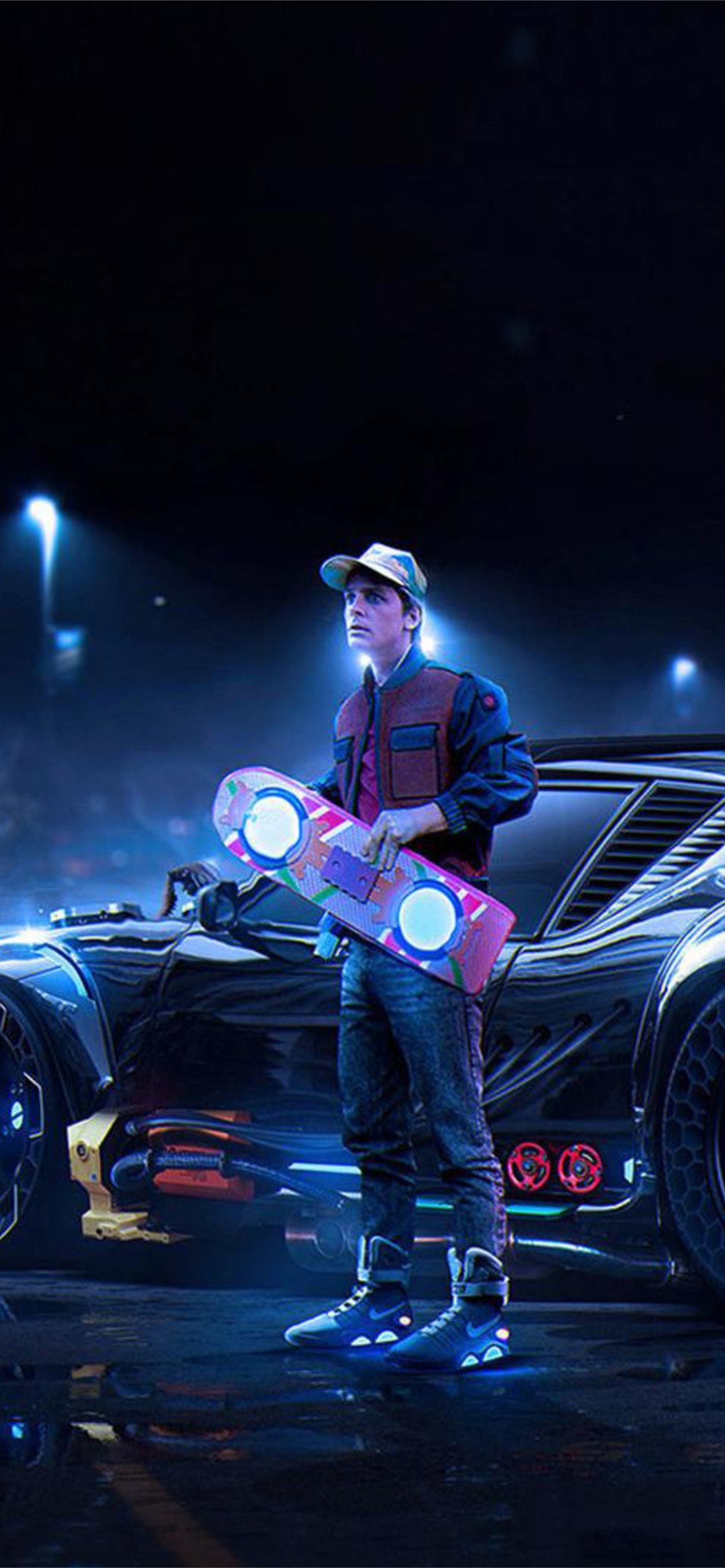 1290x2780 Back To The Future DeLorean Marty McFly Samsung Ga. iPhone Wallpaper Free Download, Phone