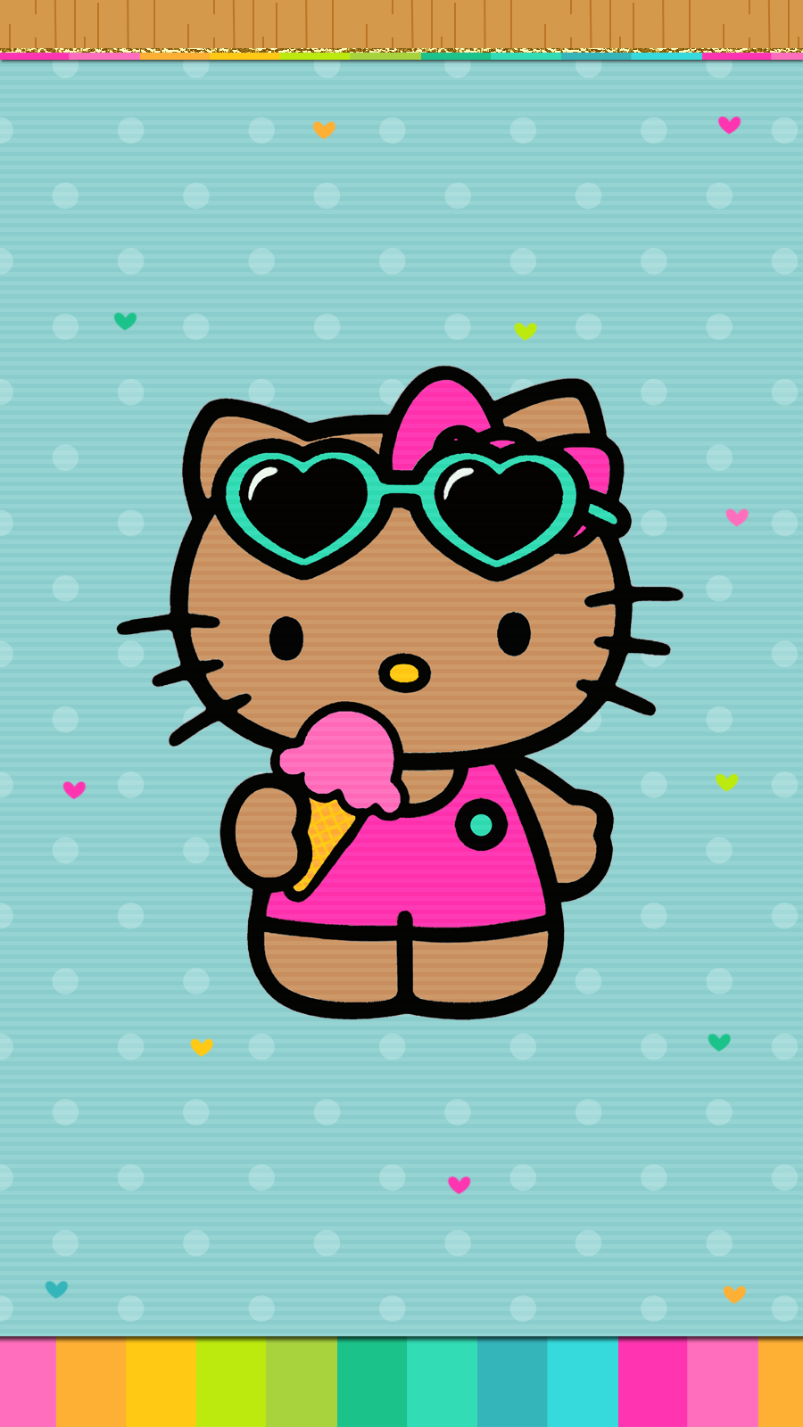 900x1600 Hello Kitty Summer Wallpaper Free Hello Kitty Summer Background, Phone