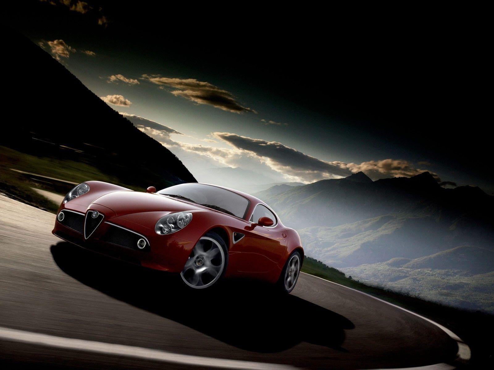 1600x1200 car vehicle road alfa romeo wallpaper and background, Desktop