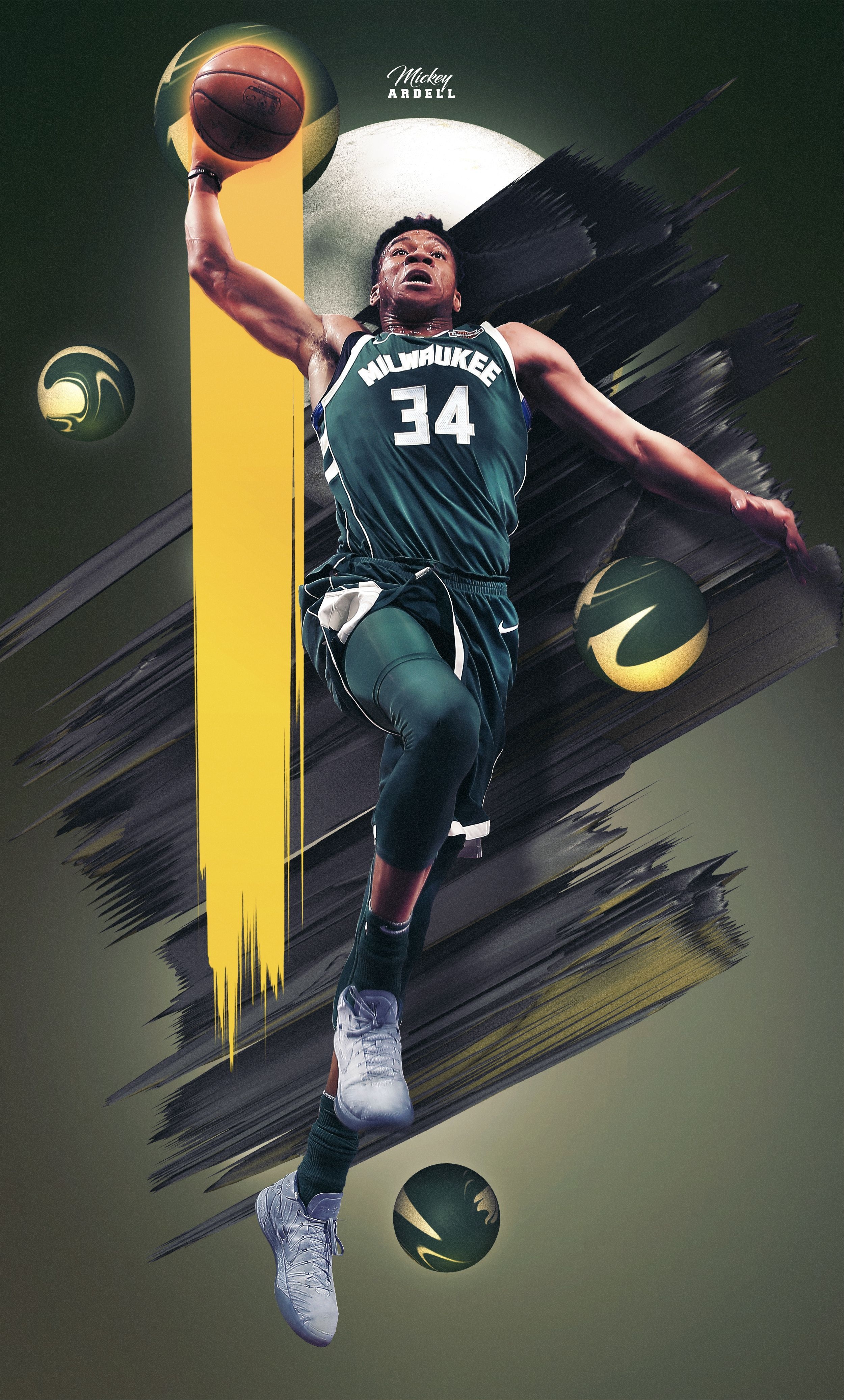 2500x4150 NBA Art Wallpaper, Phone