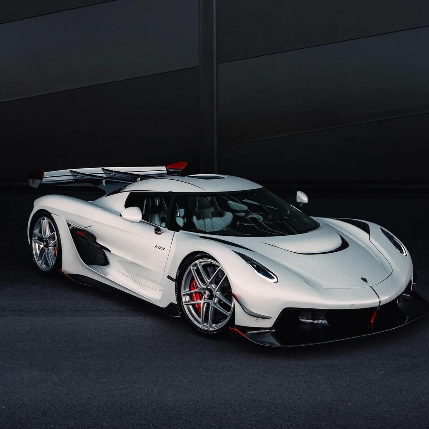 1440x1440 Crystal White Jesko Attack #koenigsegg, Phone