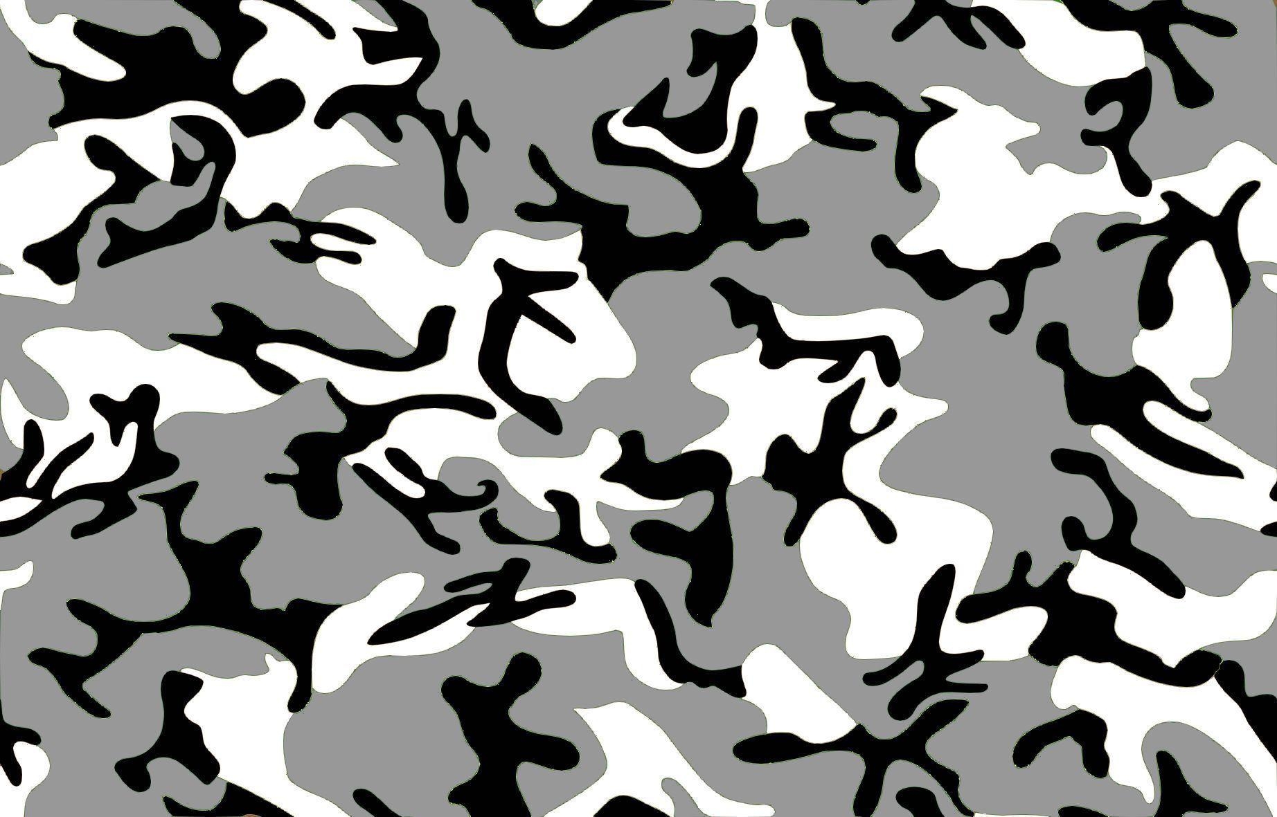 1850x1190 Black and White Camo Wallpaper. Ridley Raw streetwear collection, Desktop