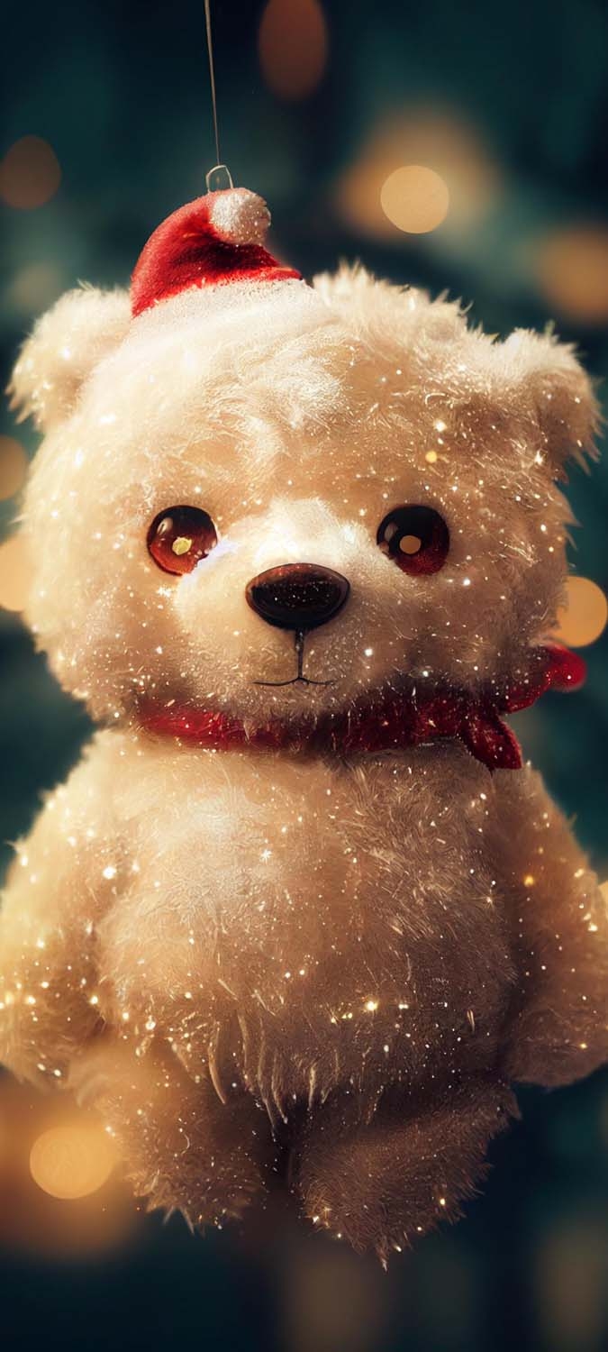 680x1500 Christmas Teddy Bear IPhone Wallpaper HD Wallpaper, iPhone Wallpaper, Phone