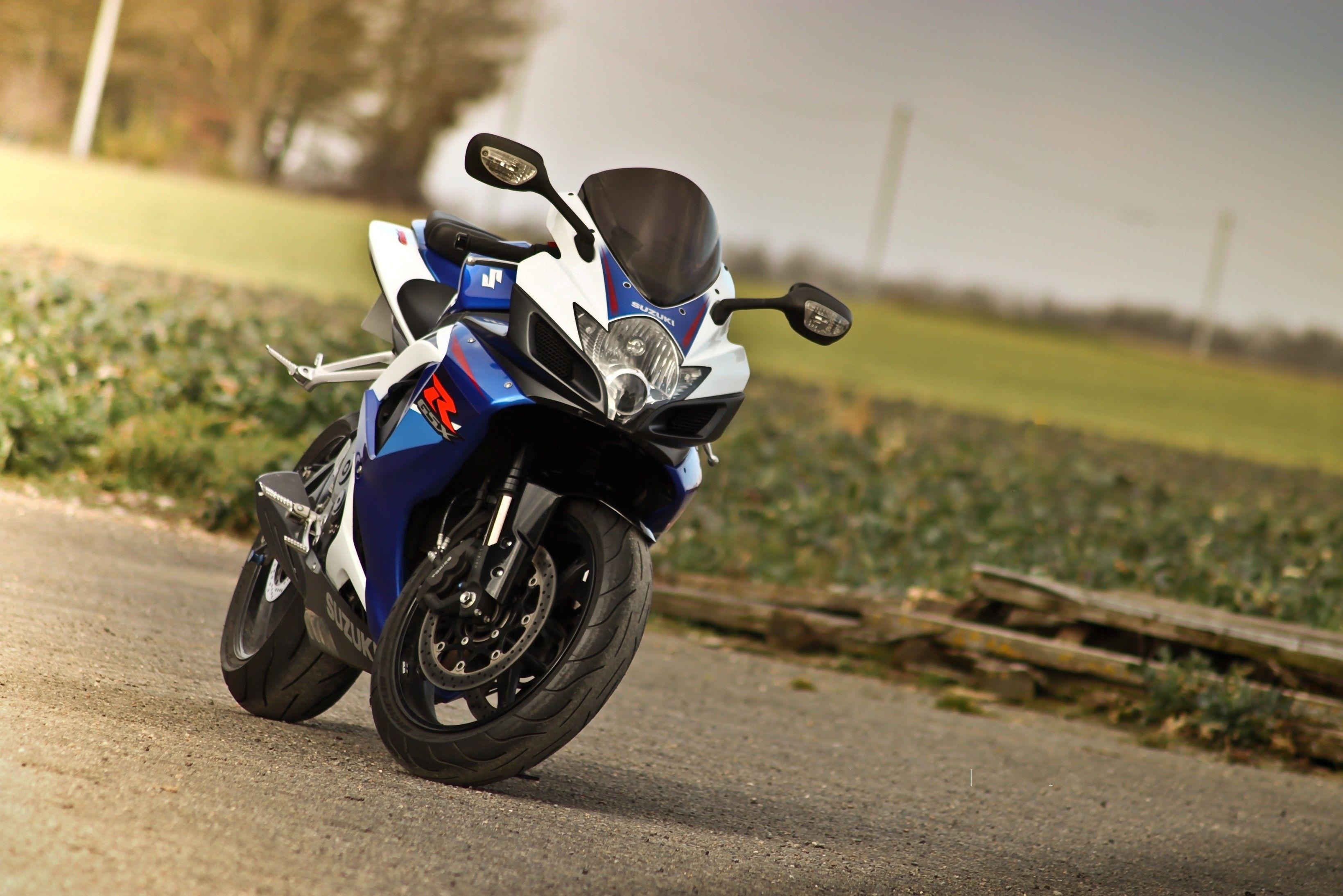 3280x2190 Blue Motorcycle Suzuki GSX R 750. HD Desktop Wallpaper, Desktop